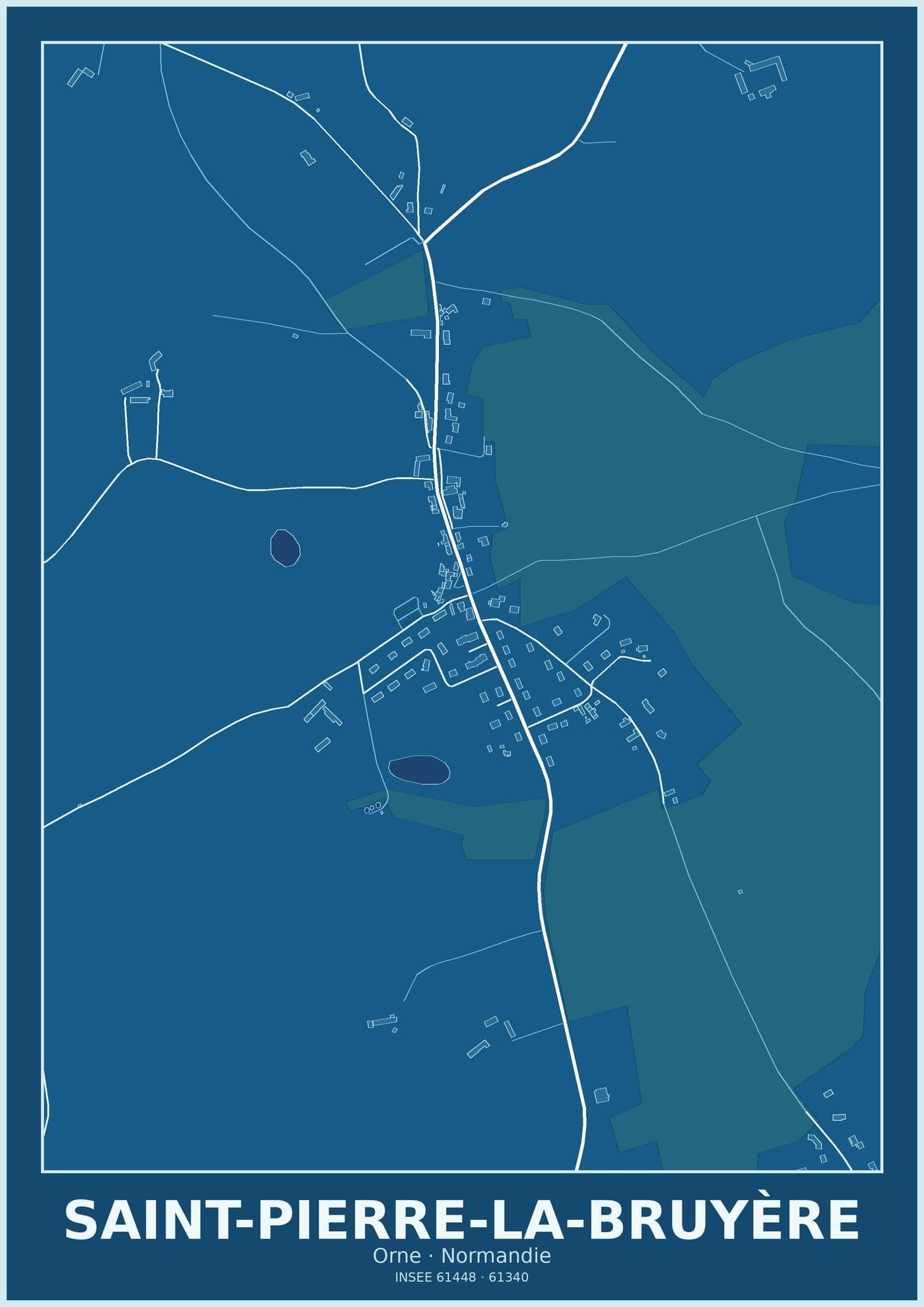 Plan de Saint-Pierre-la-Bruyère