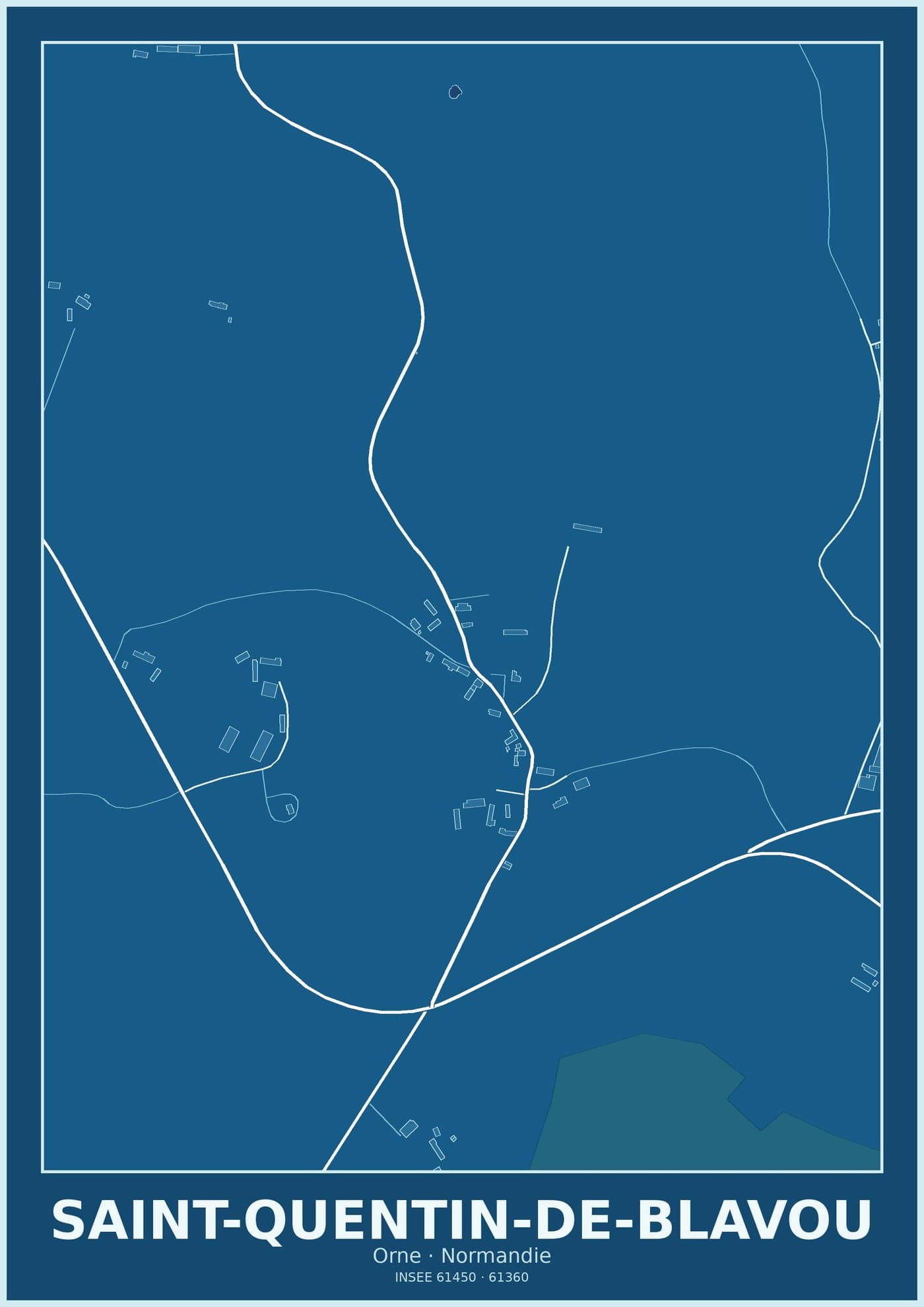 Plan de Saint-Quentin-de-Blavou