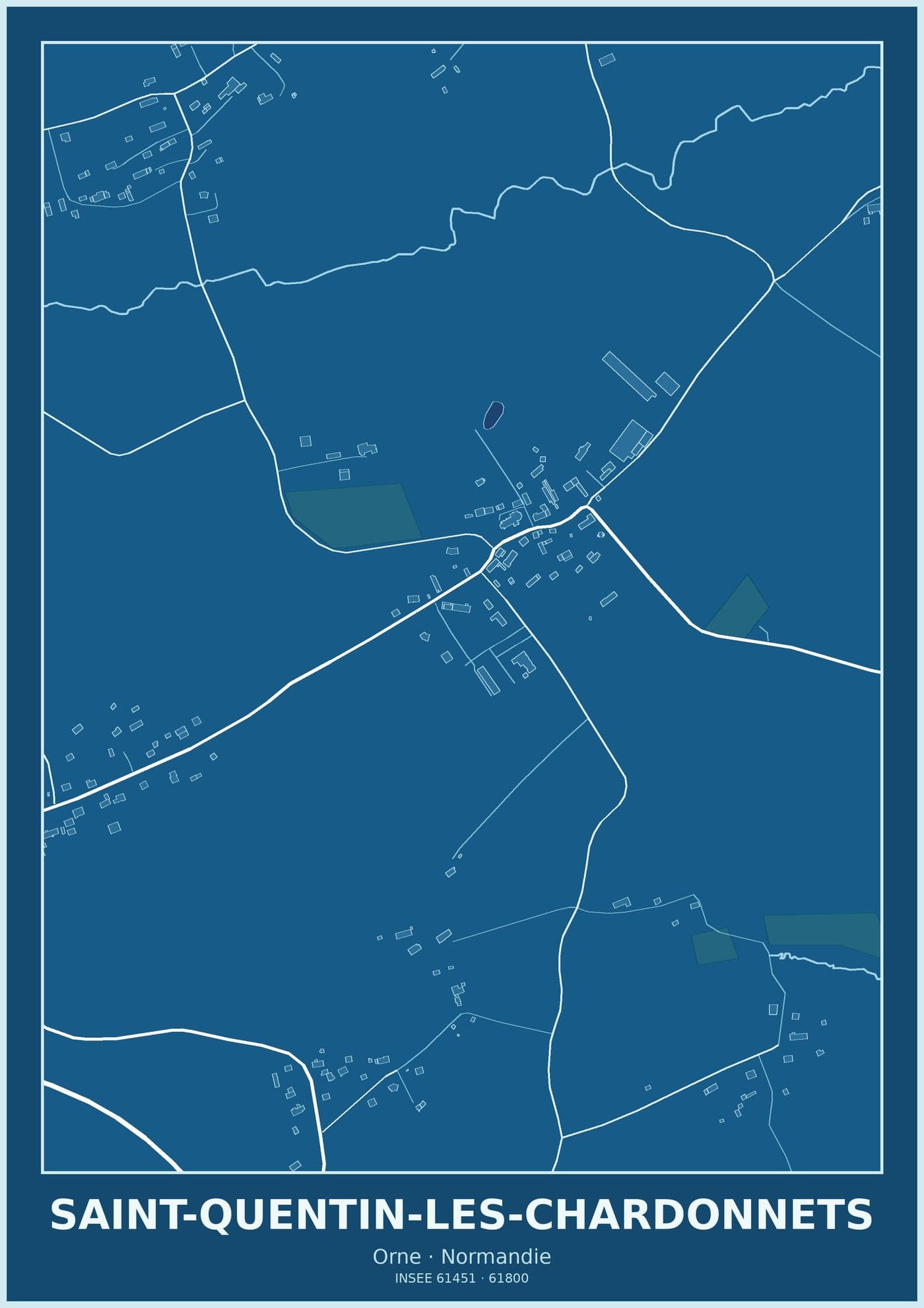 Plan de Saint-Quentin-les-Chardonnets