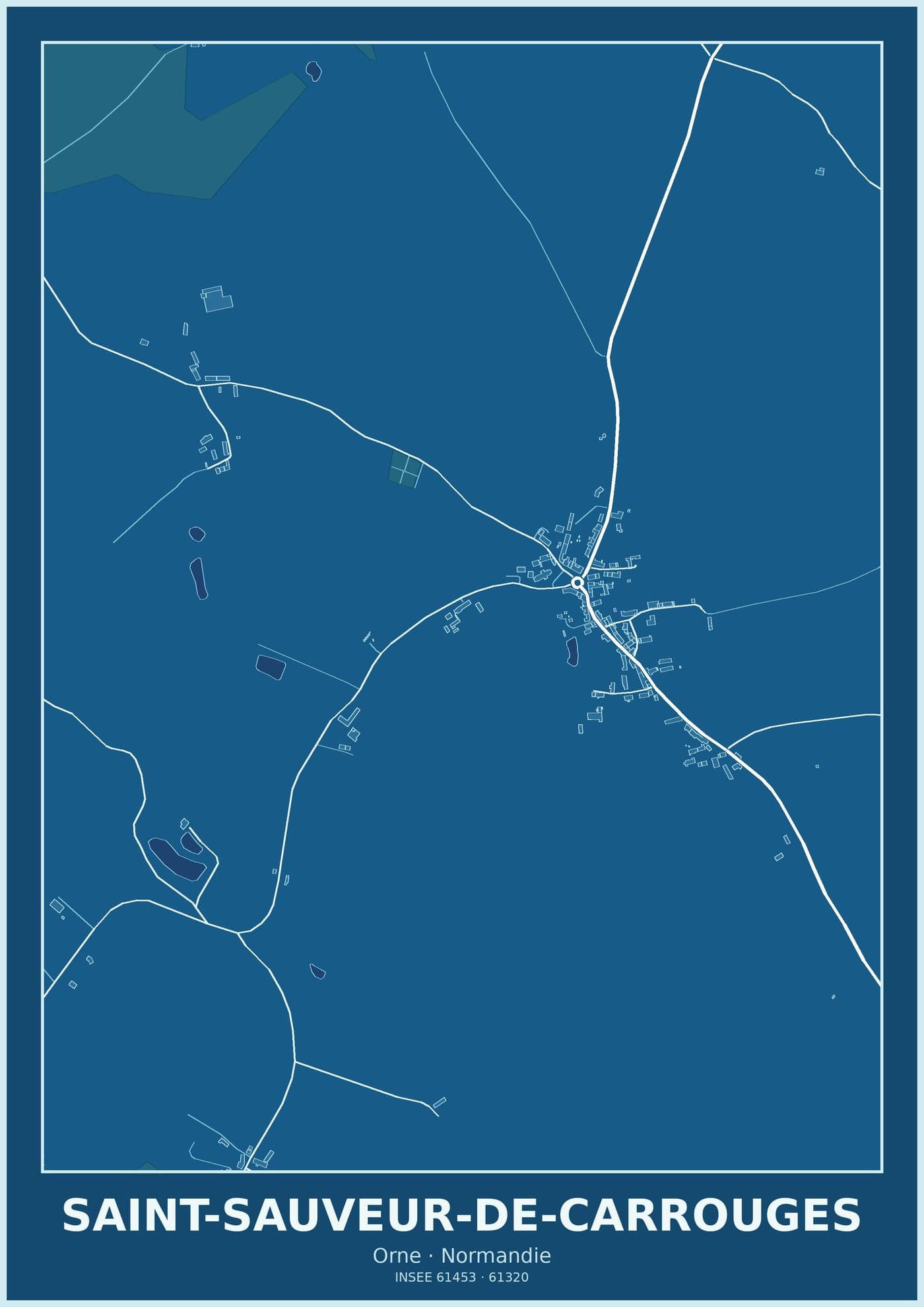 Plan de Saint-Sauveur-de-Carrouges