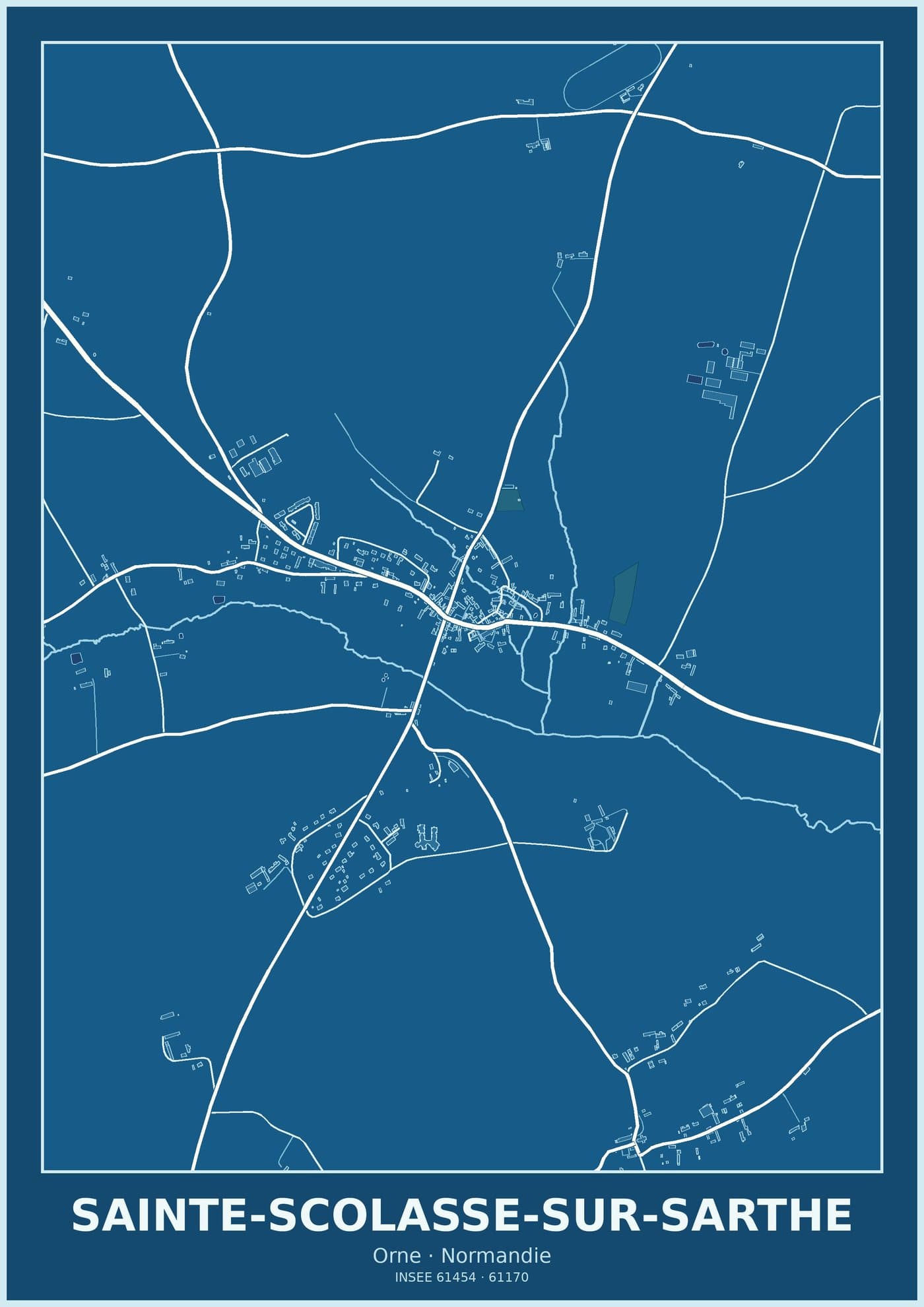 Plan de Sainte-Scolasse-sur-Sarthe
