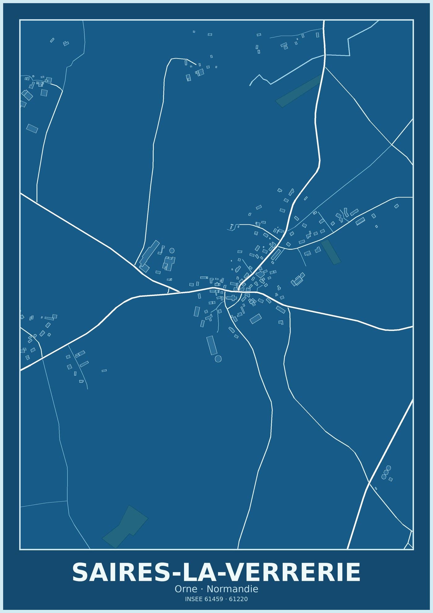 Plan de Saires-la-Verrerie