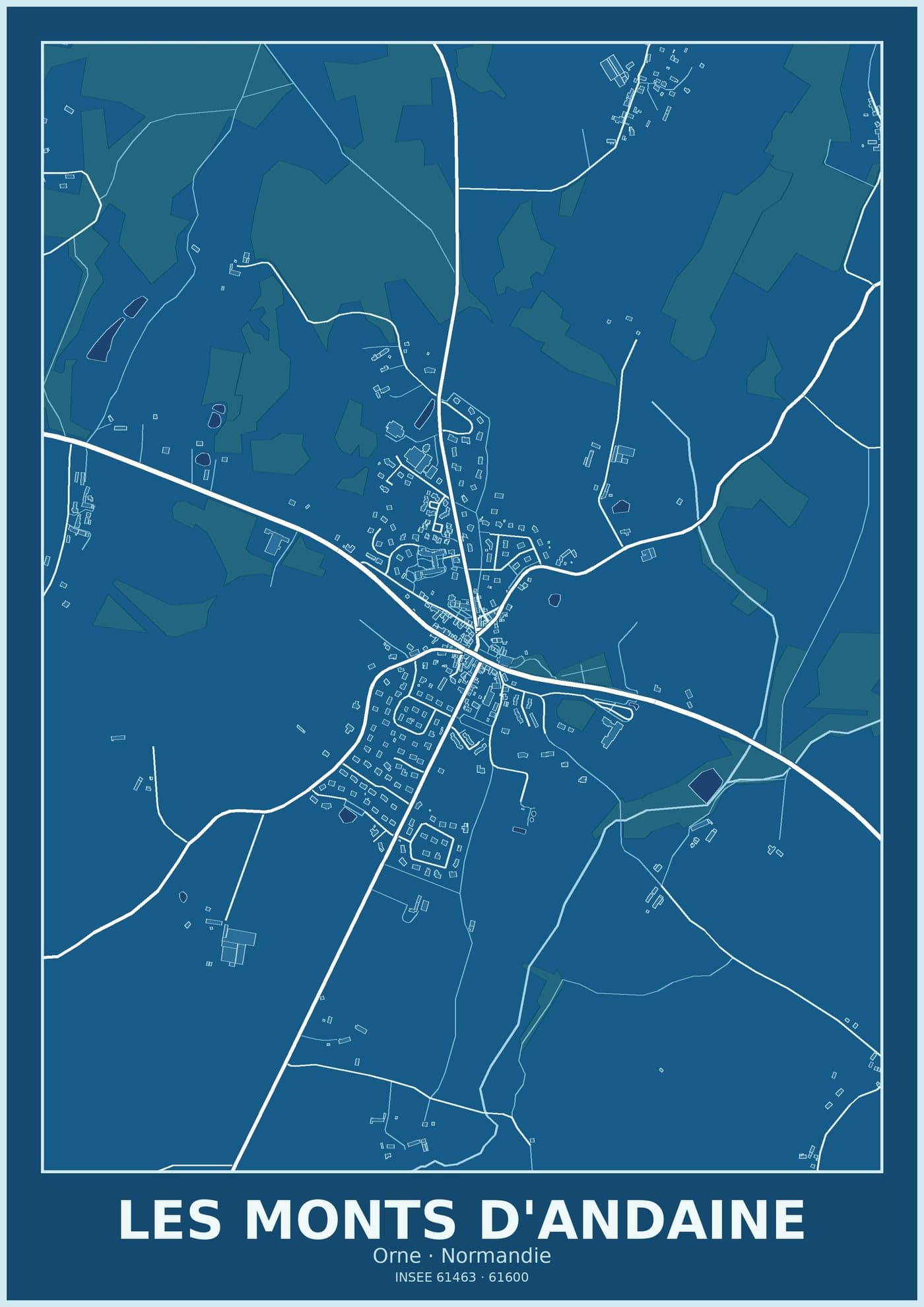 Plan des Monts d'Andaine
