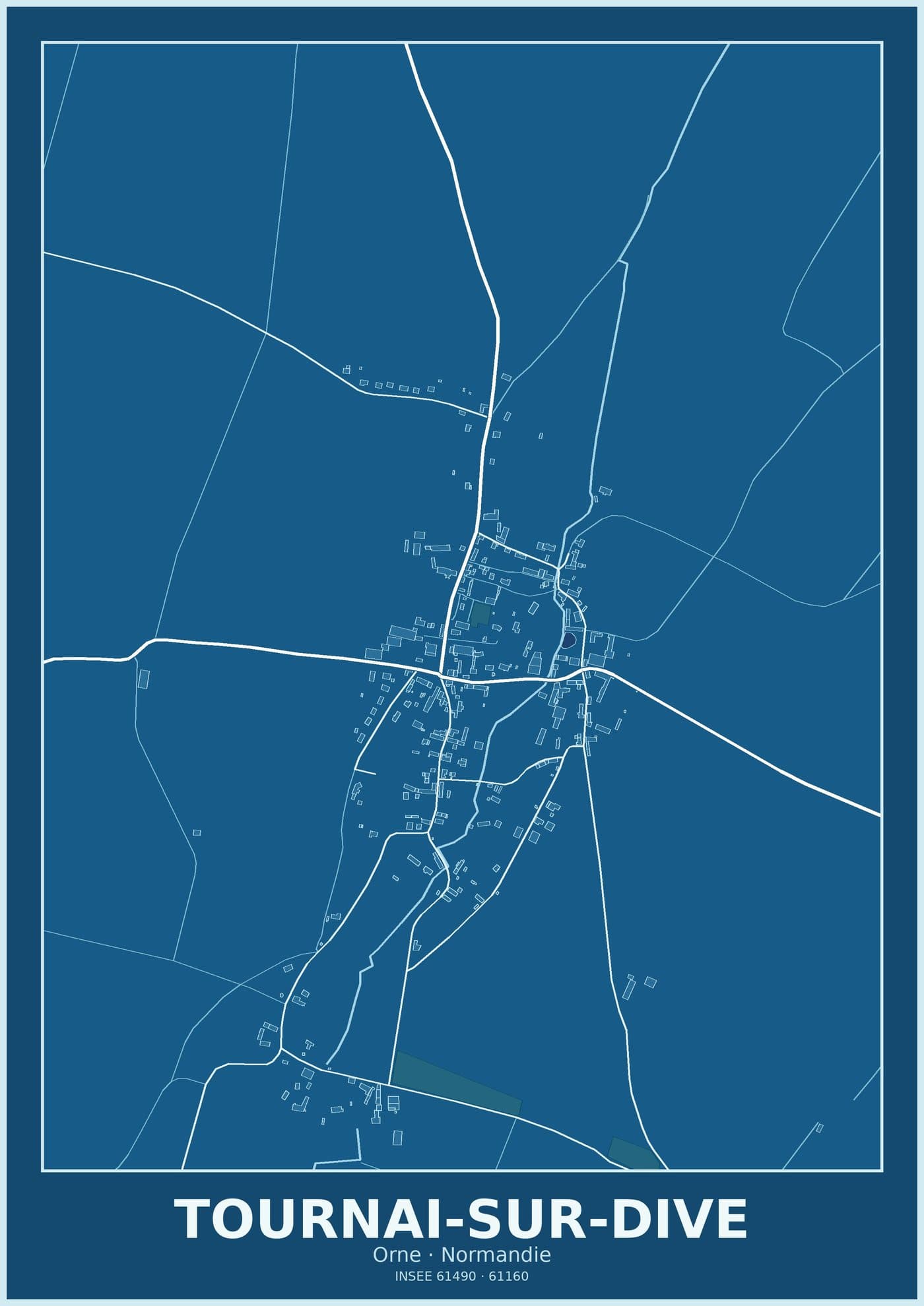 Plan de Tournai-sur-Dive