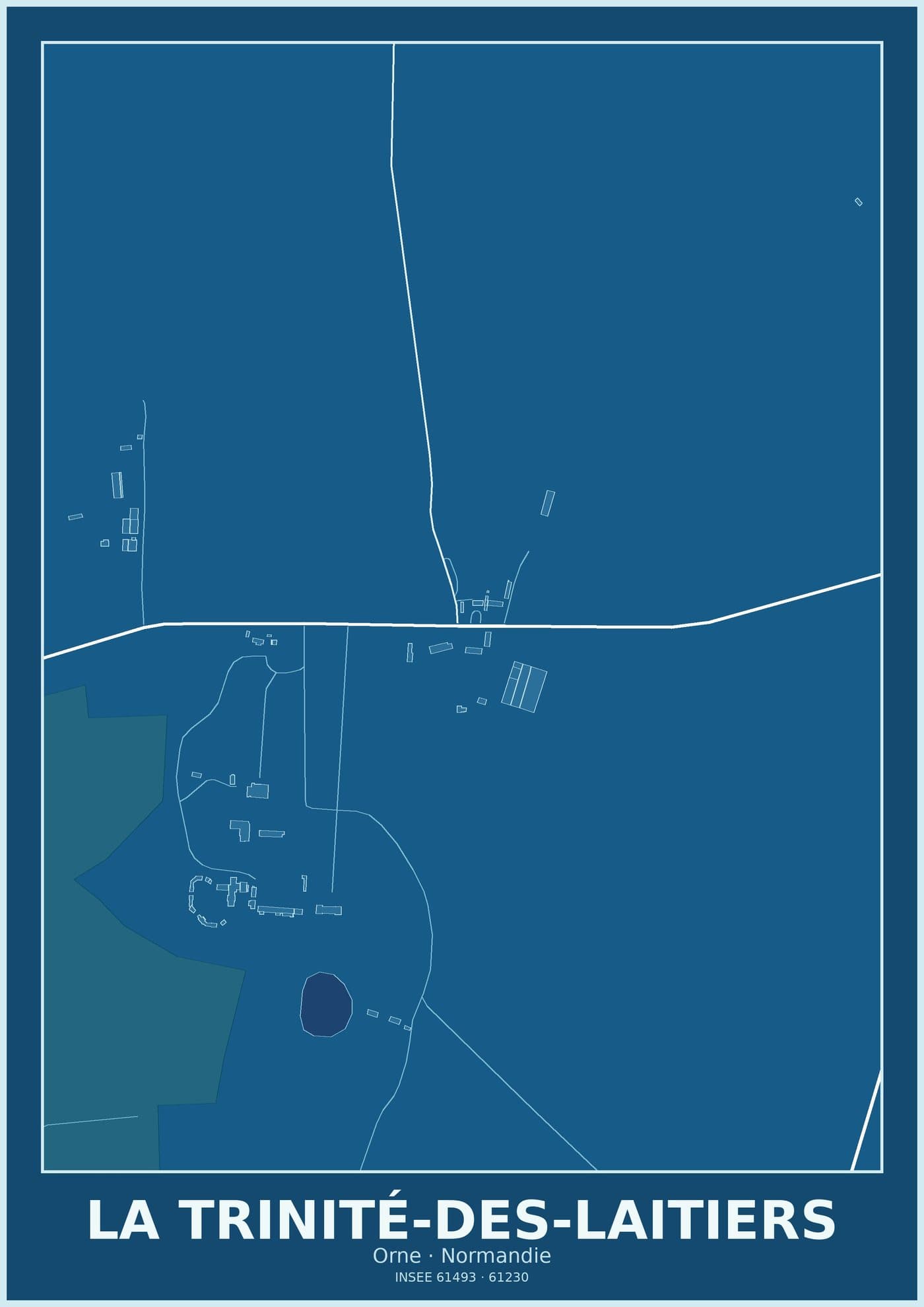 Plan de La Trinité-des-Laitiers