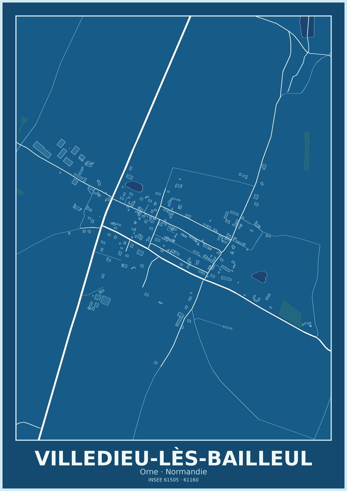 Plan de Villedieu-lès-Bailleul