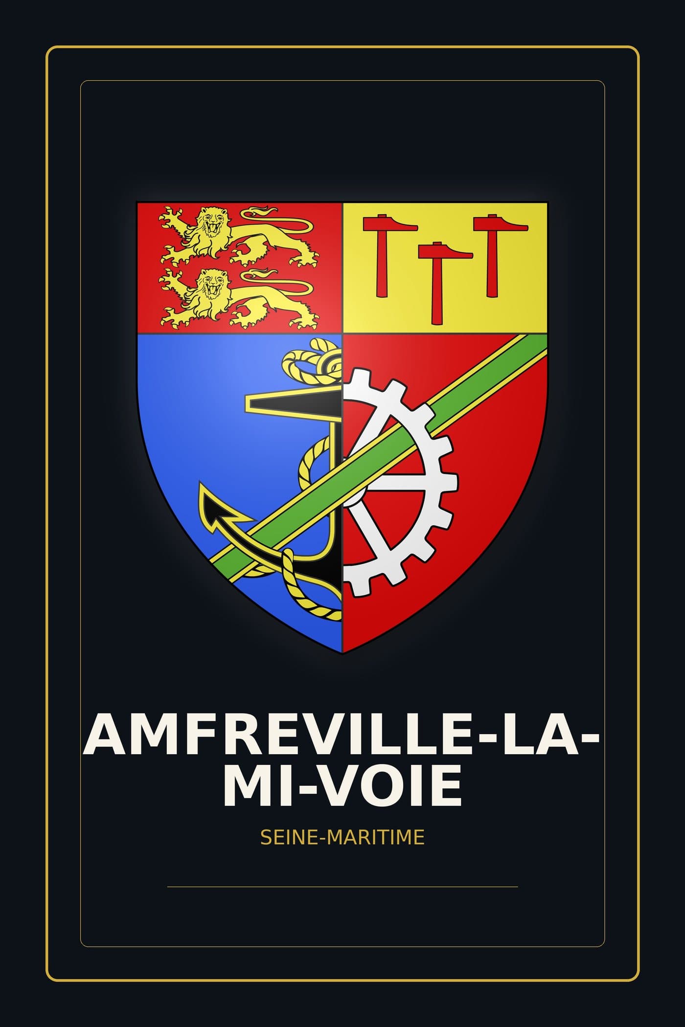 Blason d'Amfreville-la-Mi-Voie