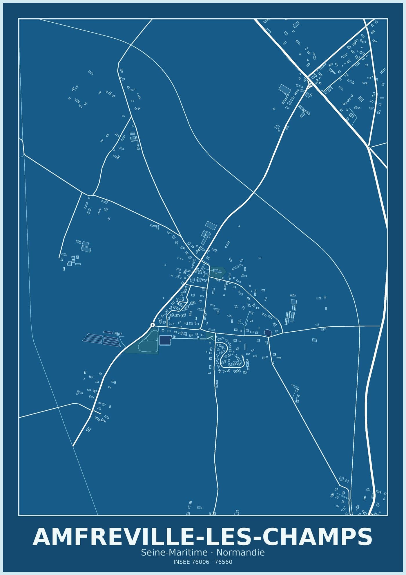 Plan d'Amfreville-les-Champs