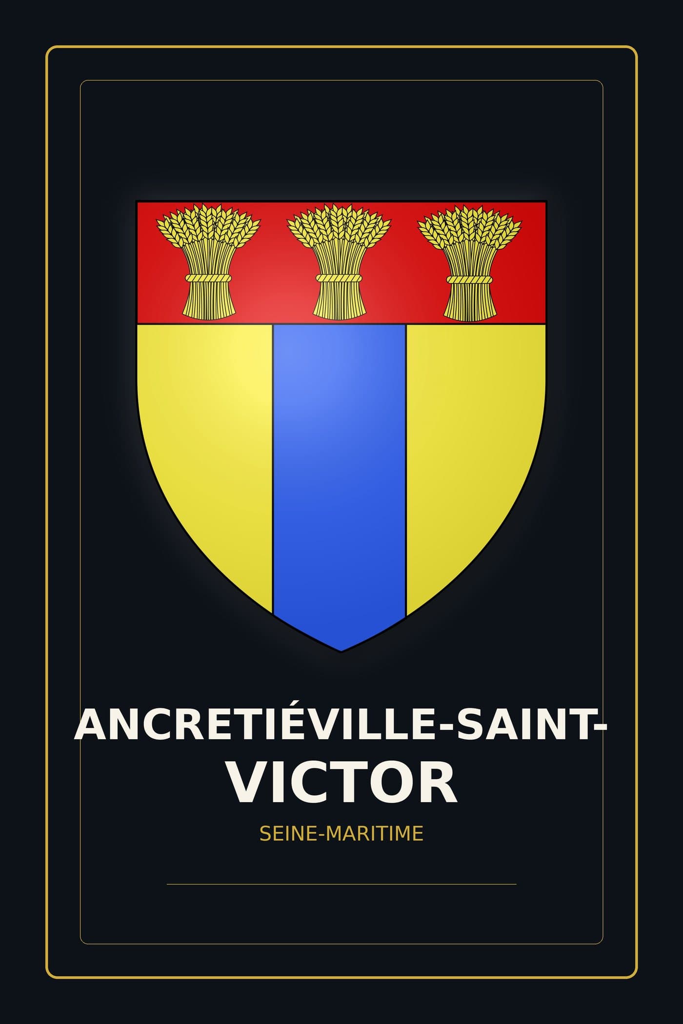 Blason d'Ancretiéville-Saint-Victor
