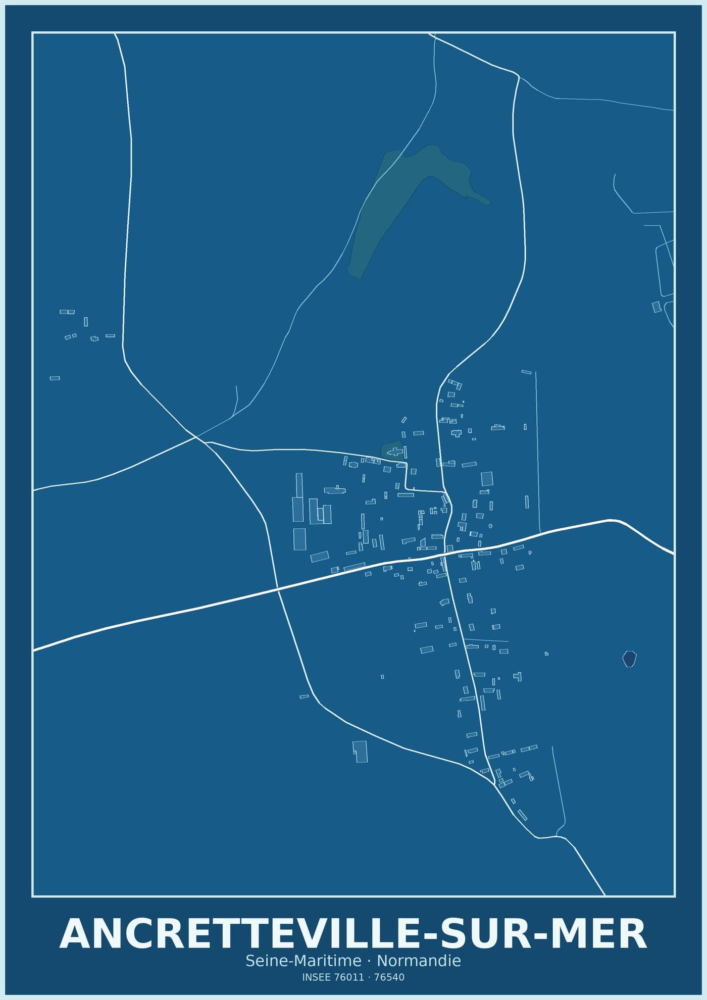 Plan d'Ancretteville-sur-Mer