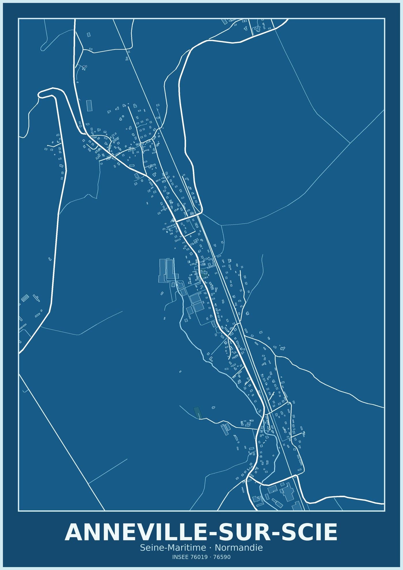 Plan d'Anneville-sur-Scie