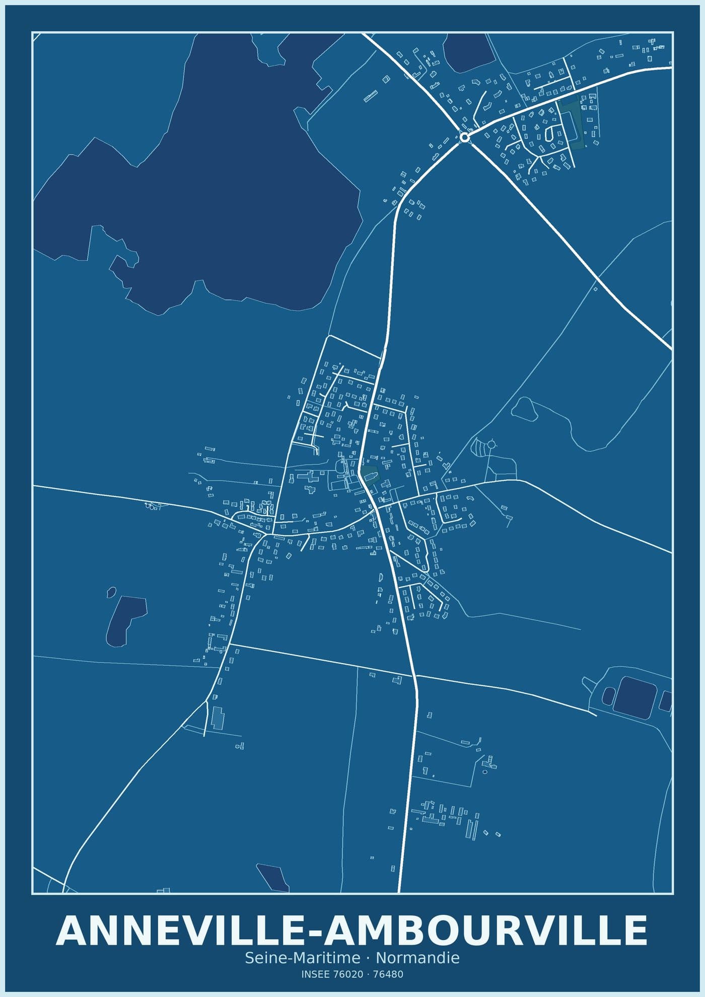 Plan d'Anneville-Ambourville
