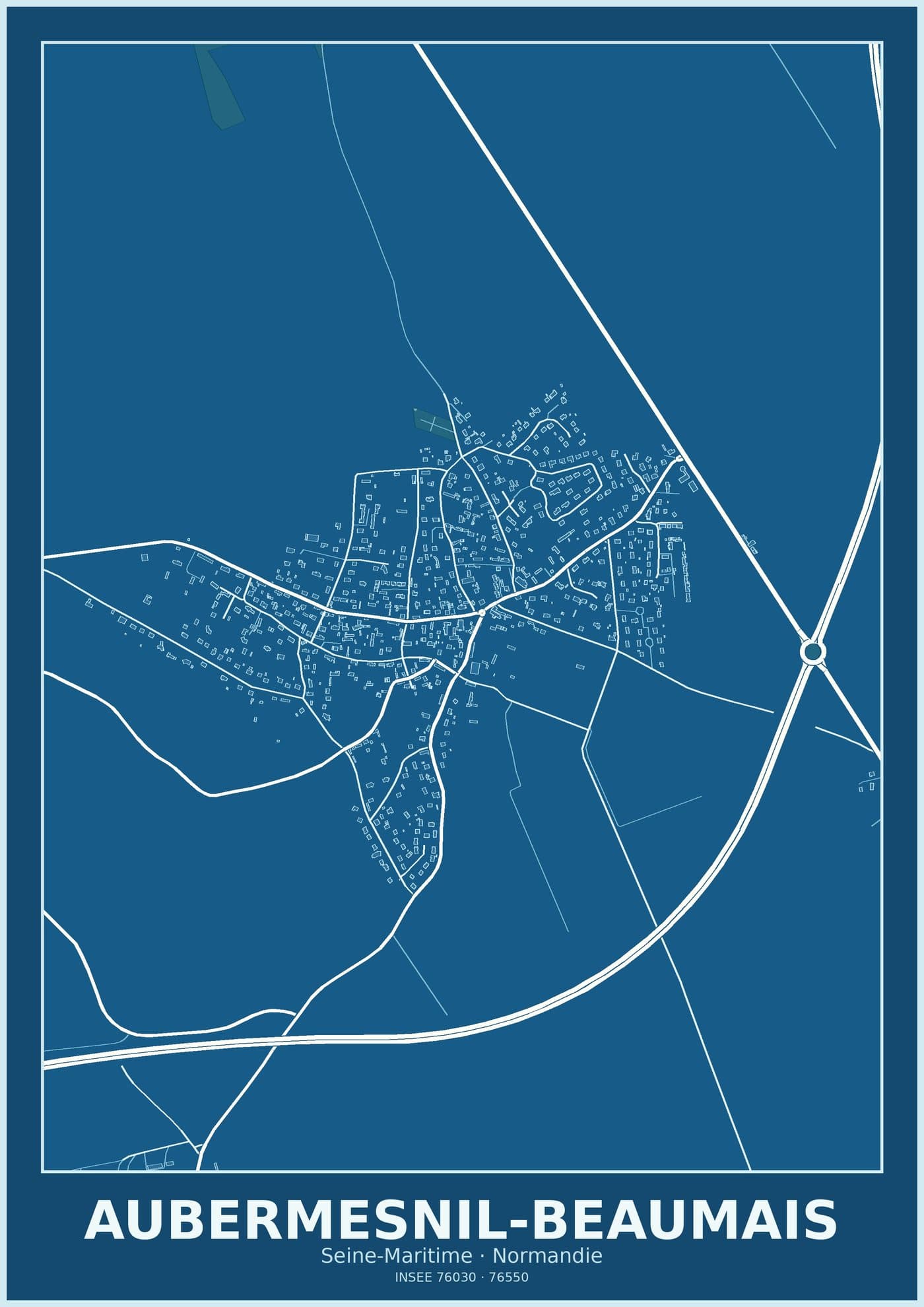 Plan d'Aubermesnil-Beaumais
