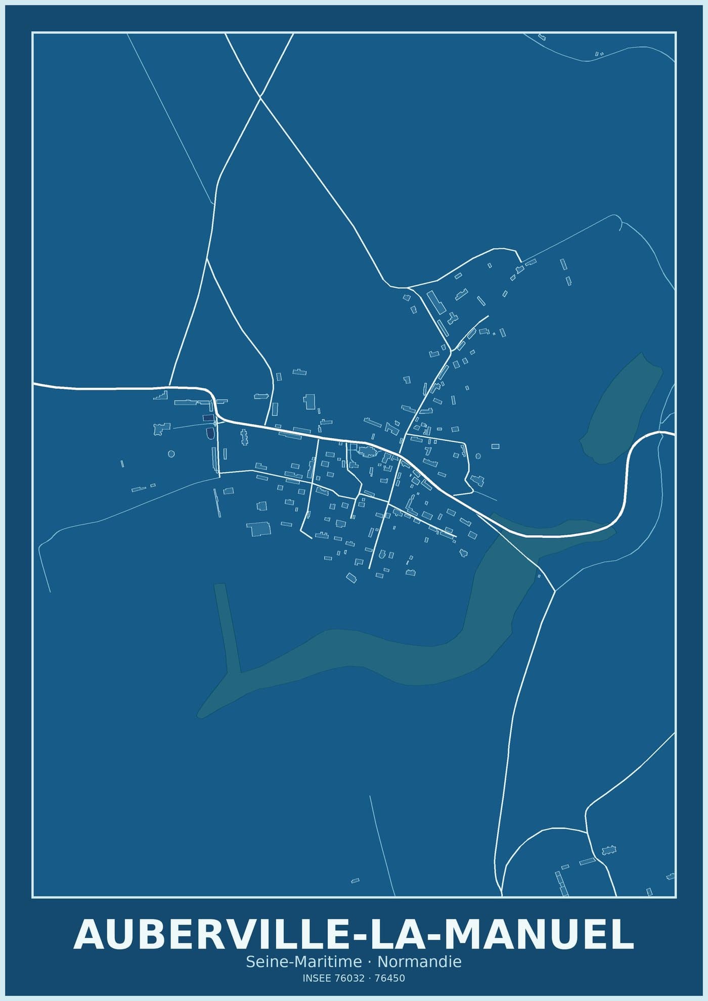 Plan d'Auberville-la-Manuel