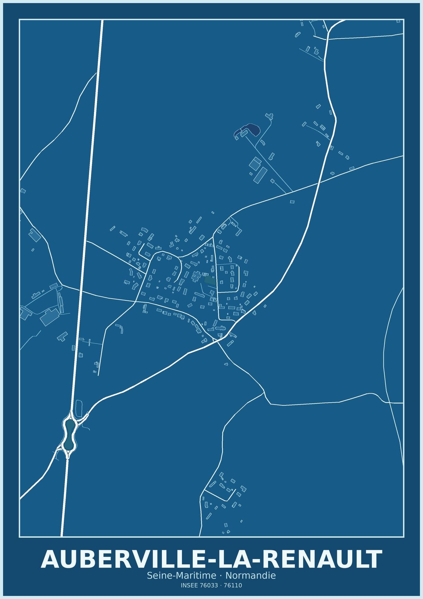 Plan d'Auberville-la-Renault