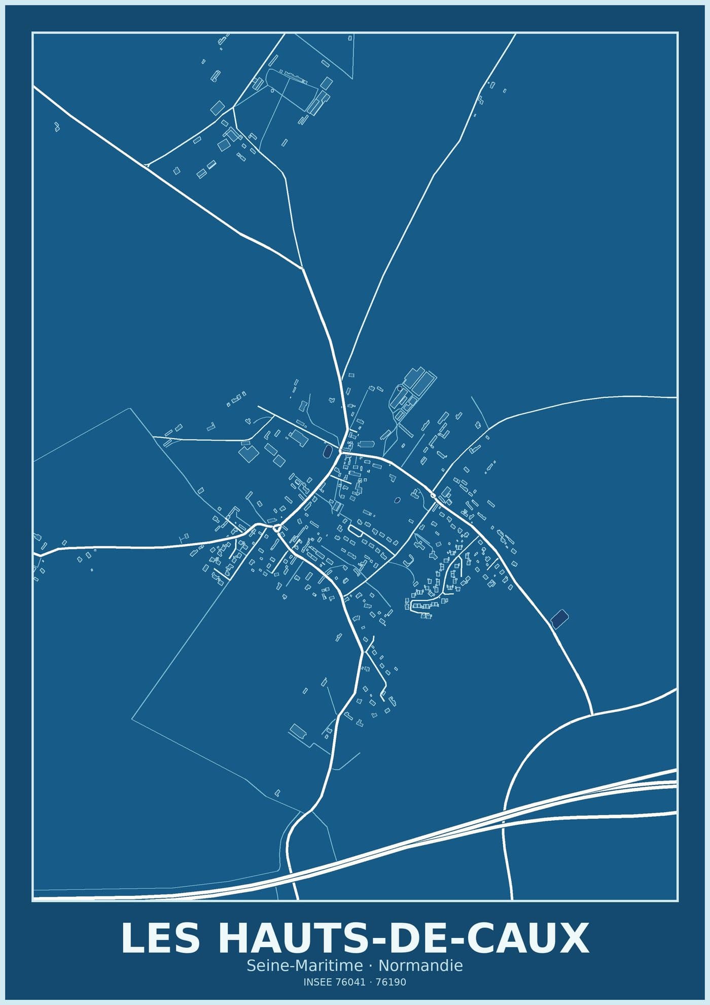 Plan des Hauts-de-Caux