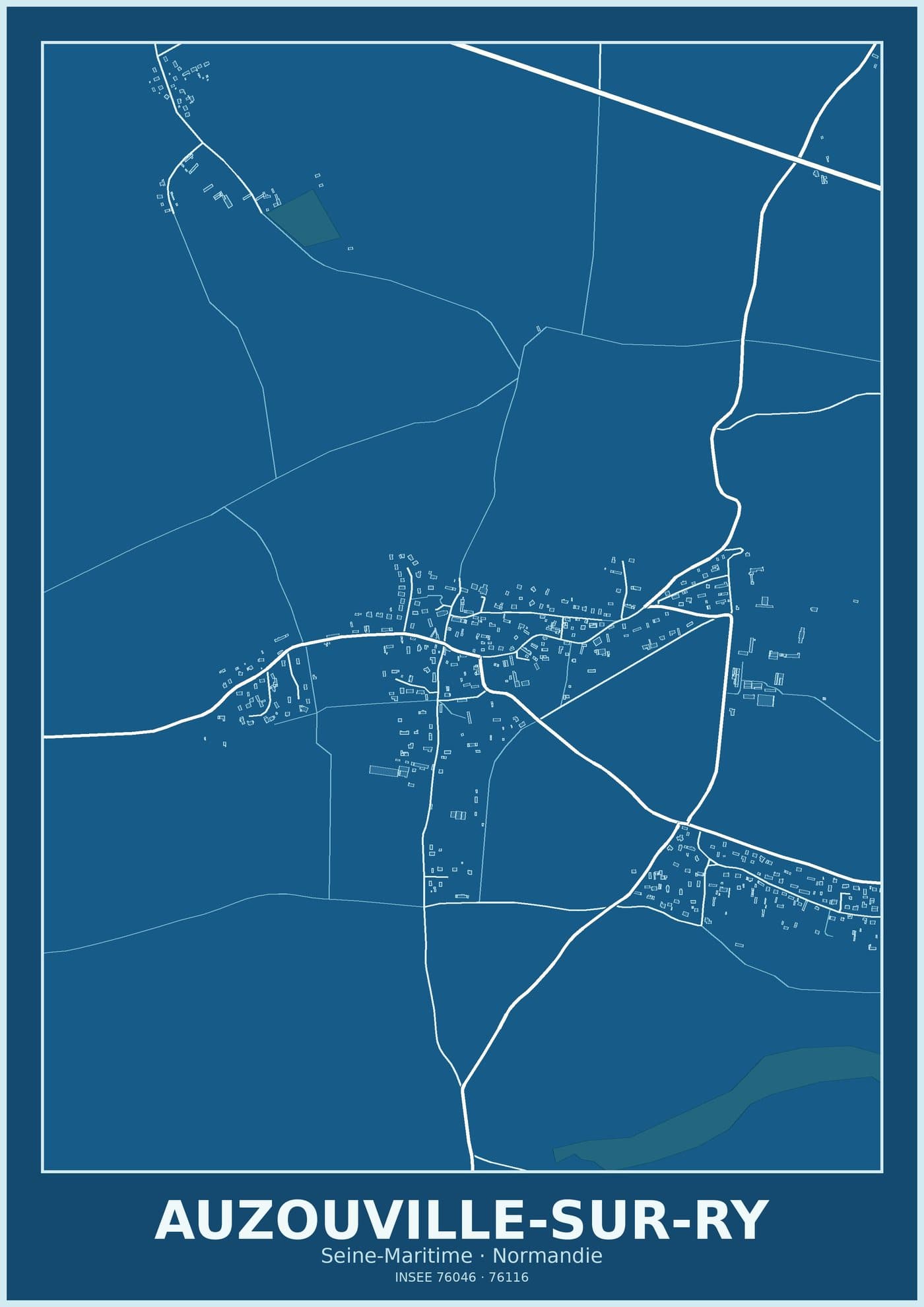 Plan d'Auzouville-sur-Ry