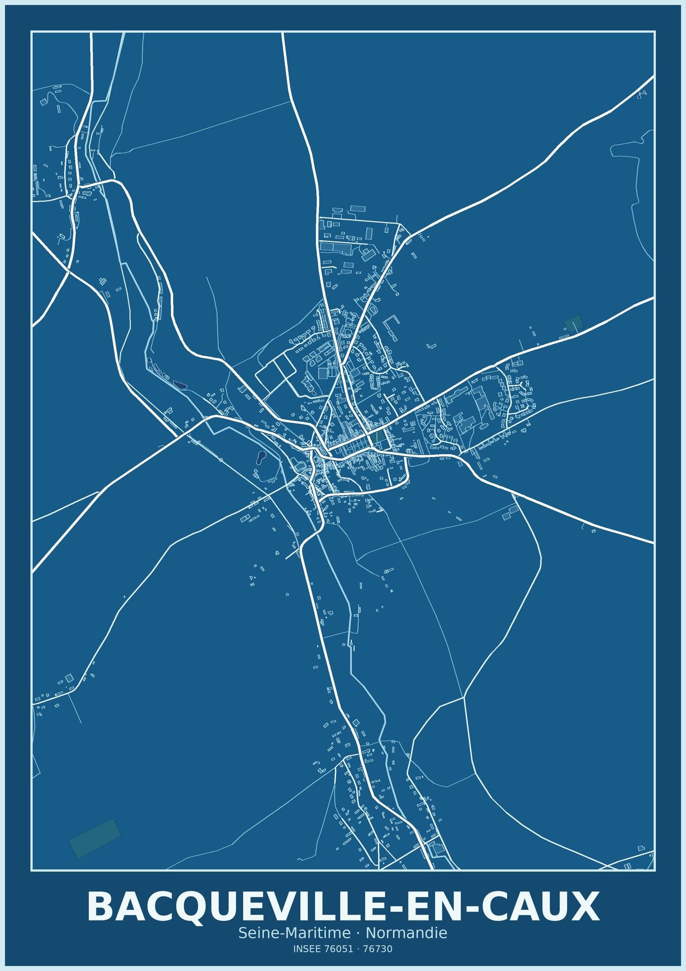 Plan de Bacqueville-en-Caux