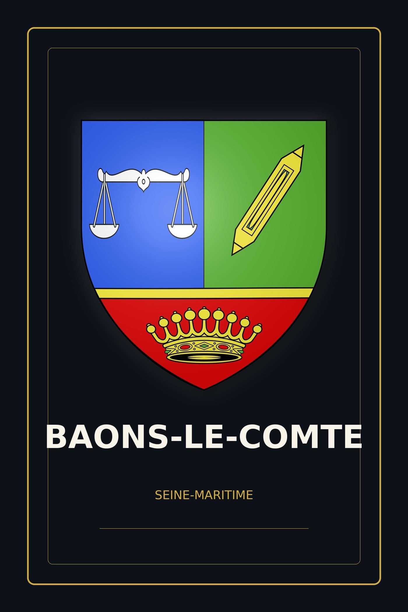 Blason de Baons-le-Comte