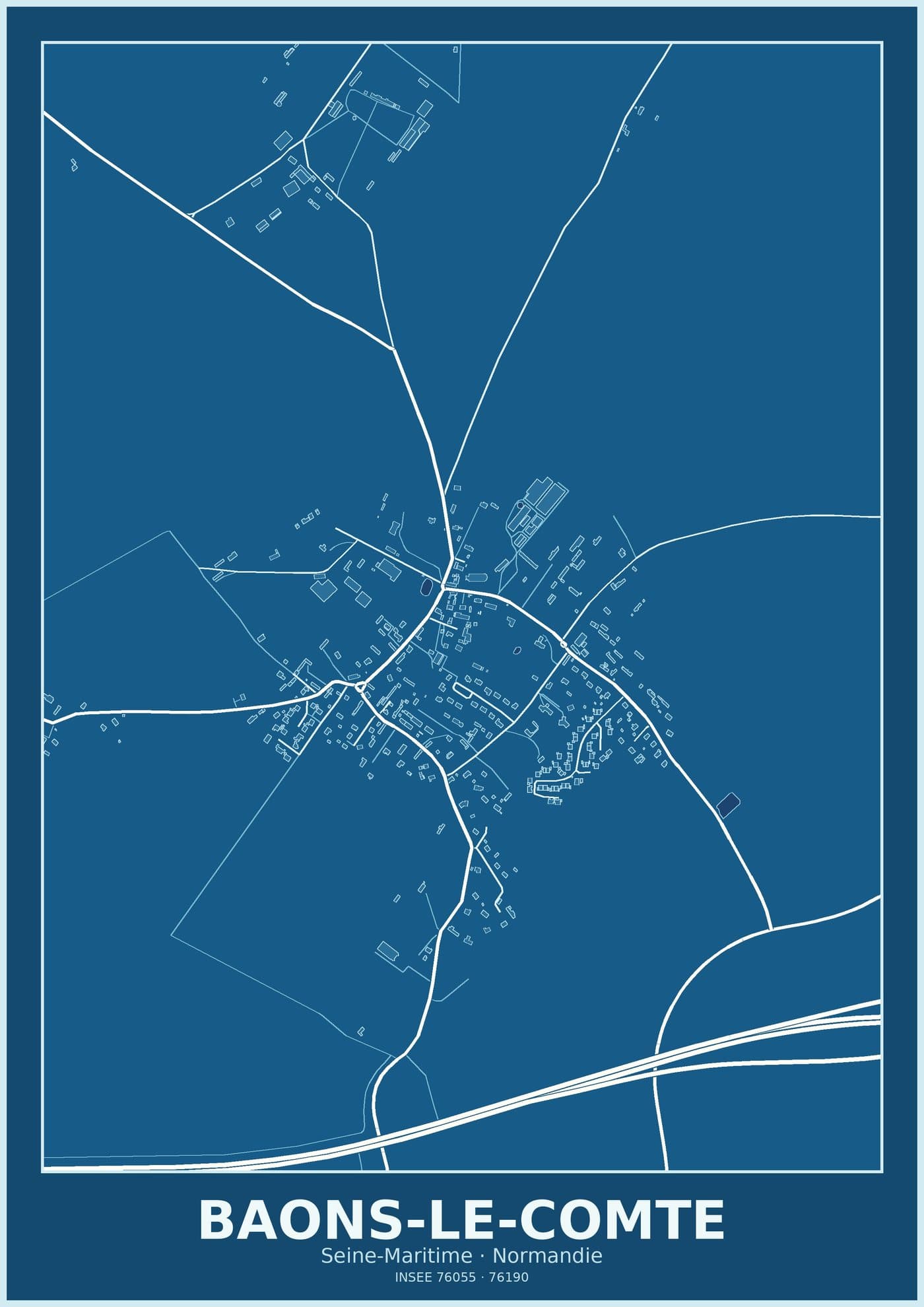 Plan de Baons-le-Comte