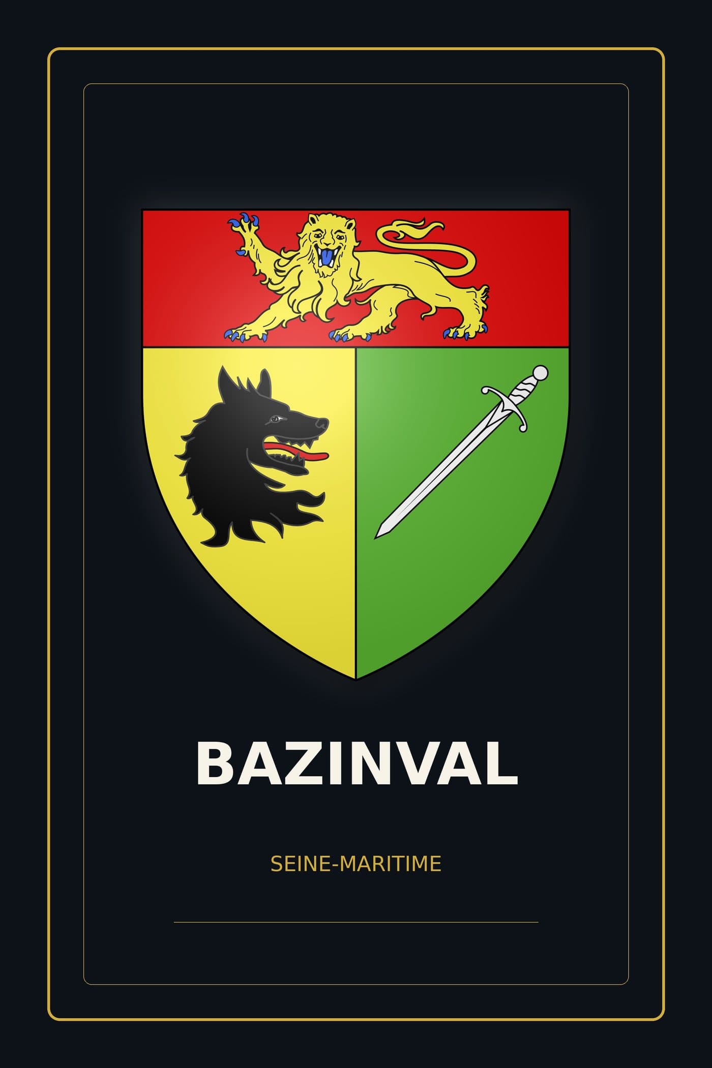 Blason de Bazinval