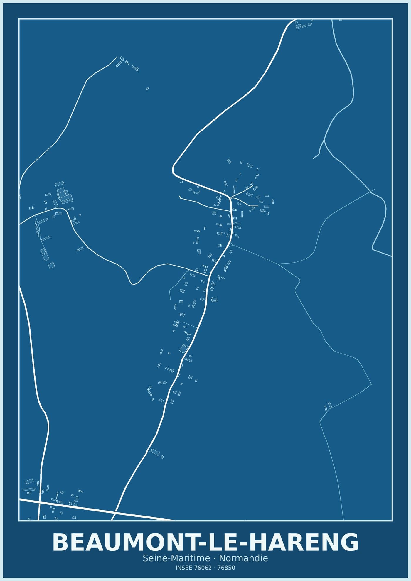 Plan de Beaumont-le-Hareng