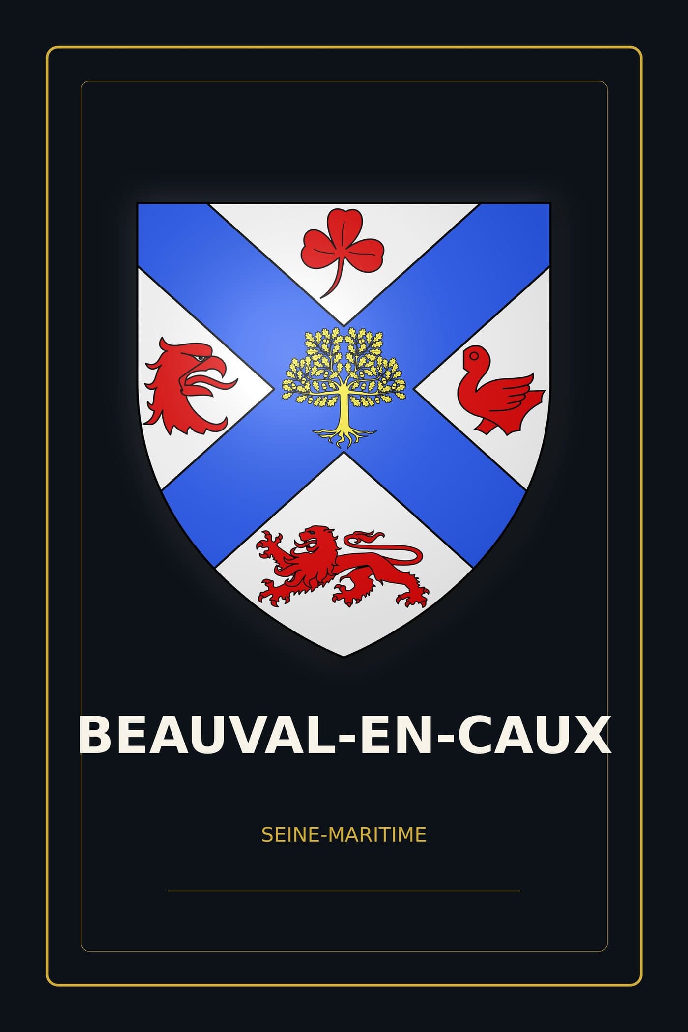 Blason de Beauval-en-Caux