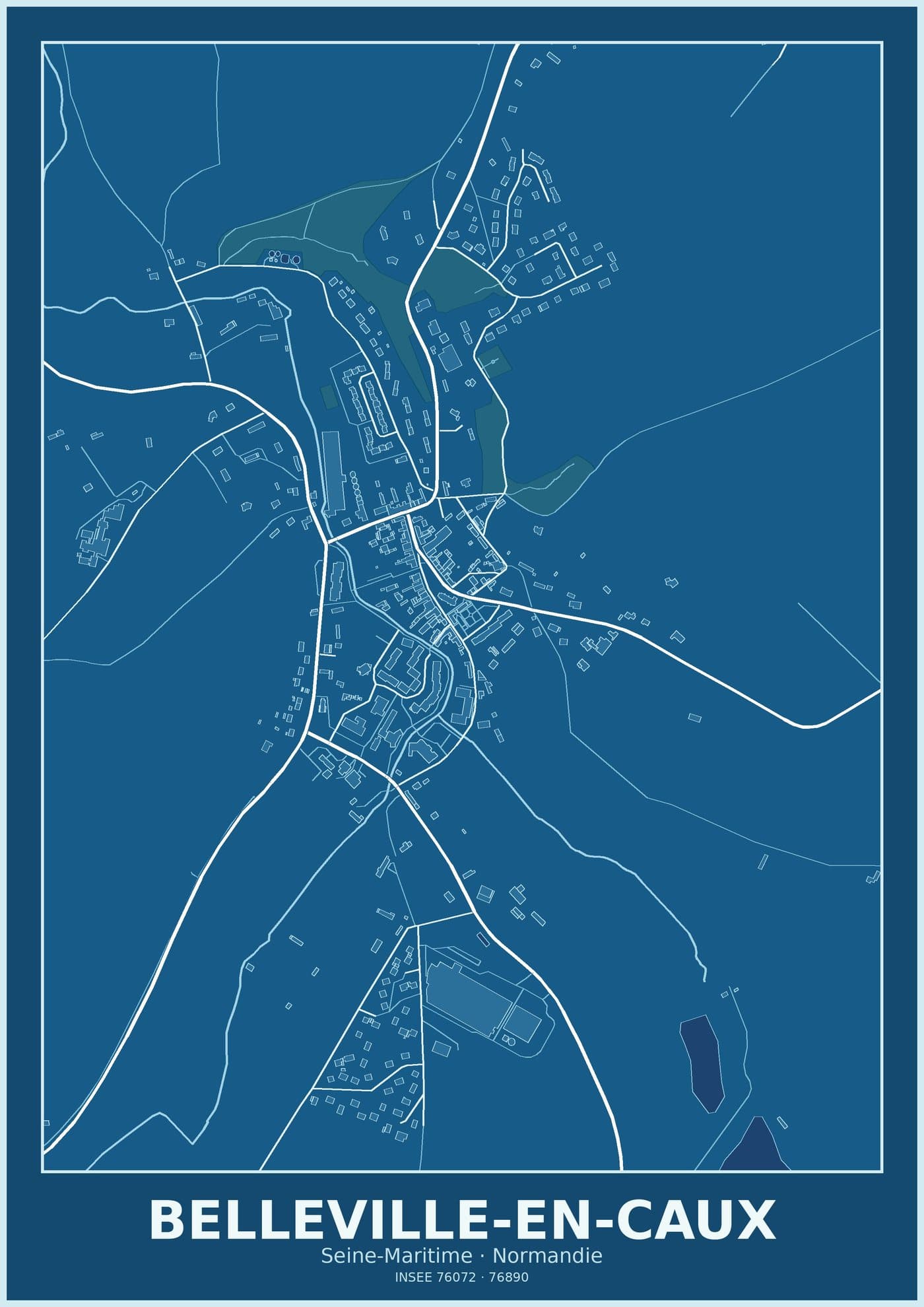 Plan de Belleville-en-Caux