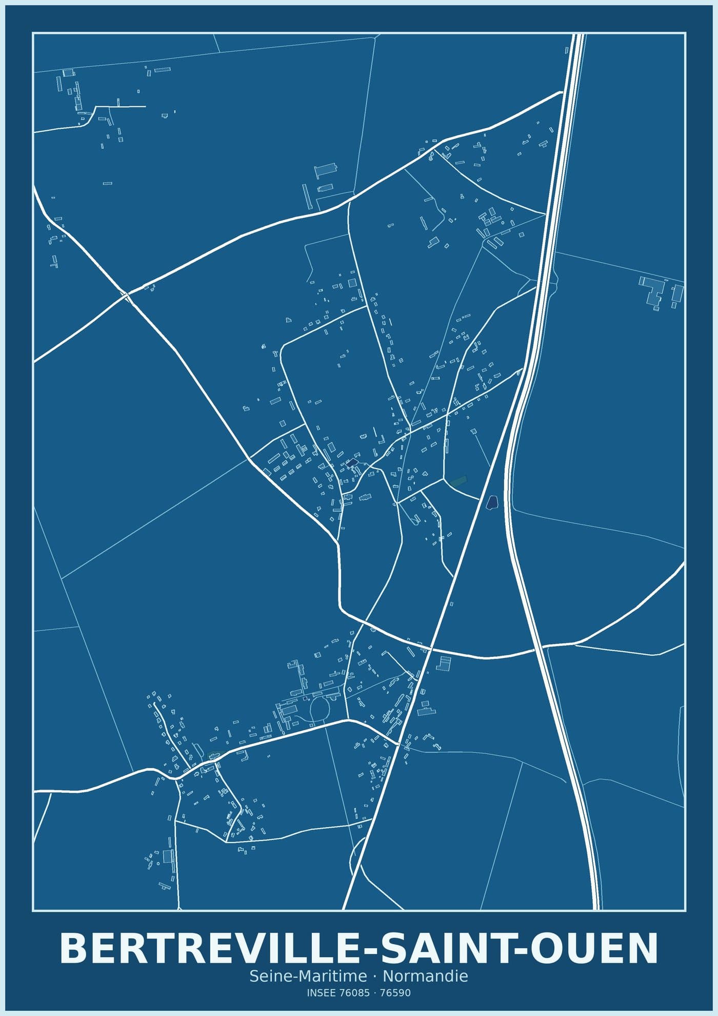 Plan de Bertreville-Saint-Ouen