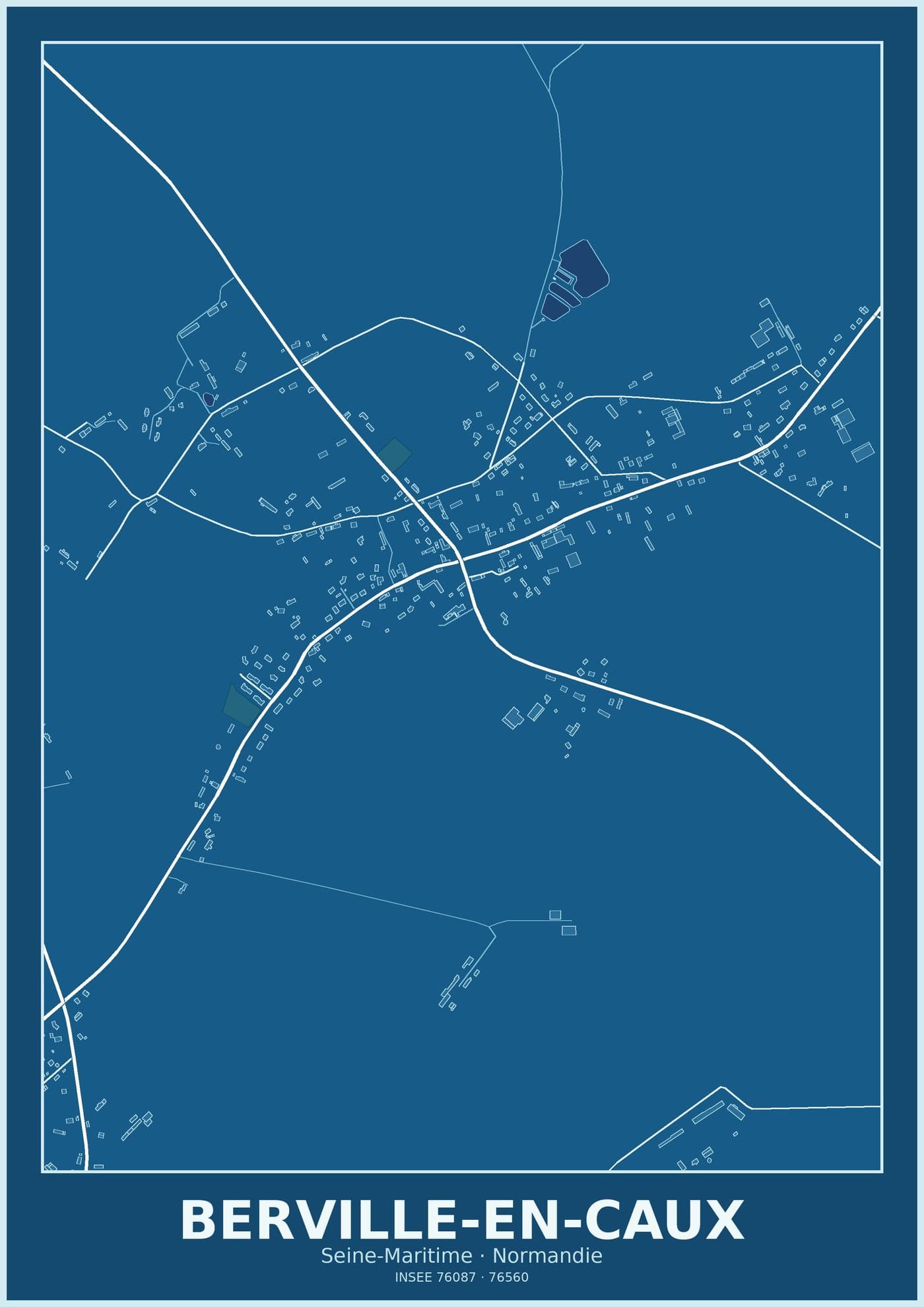 Plan de Berville-en-Caux