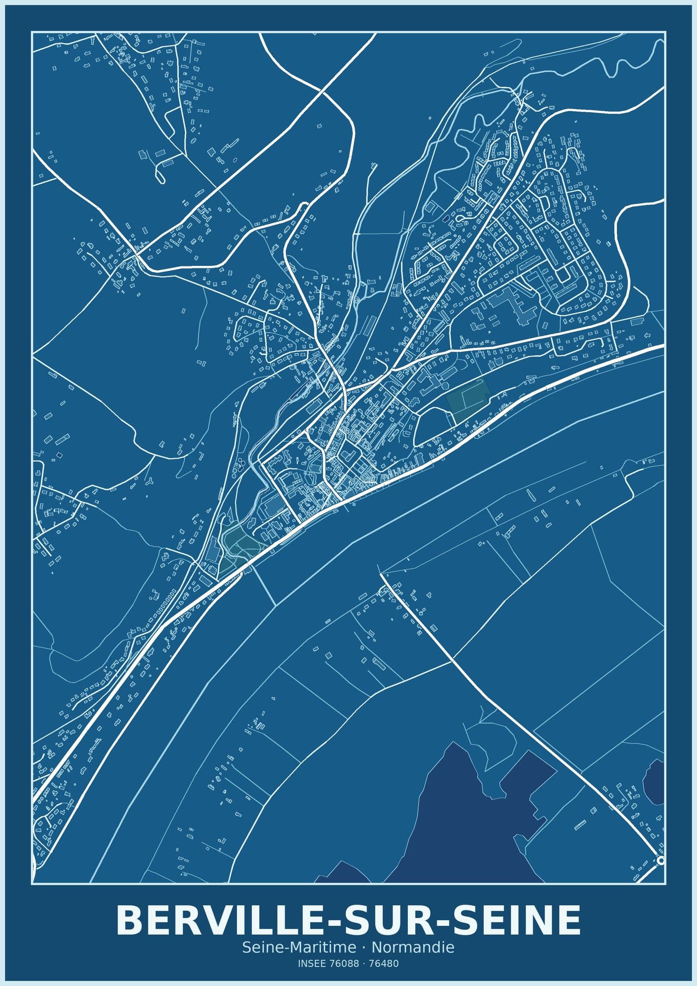 Plan de Berville-sur-Seine
