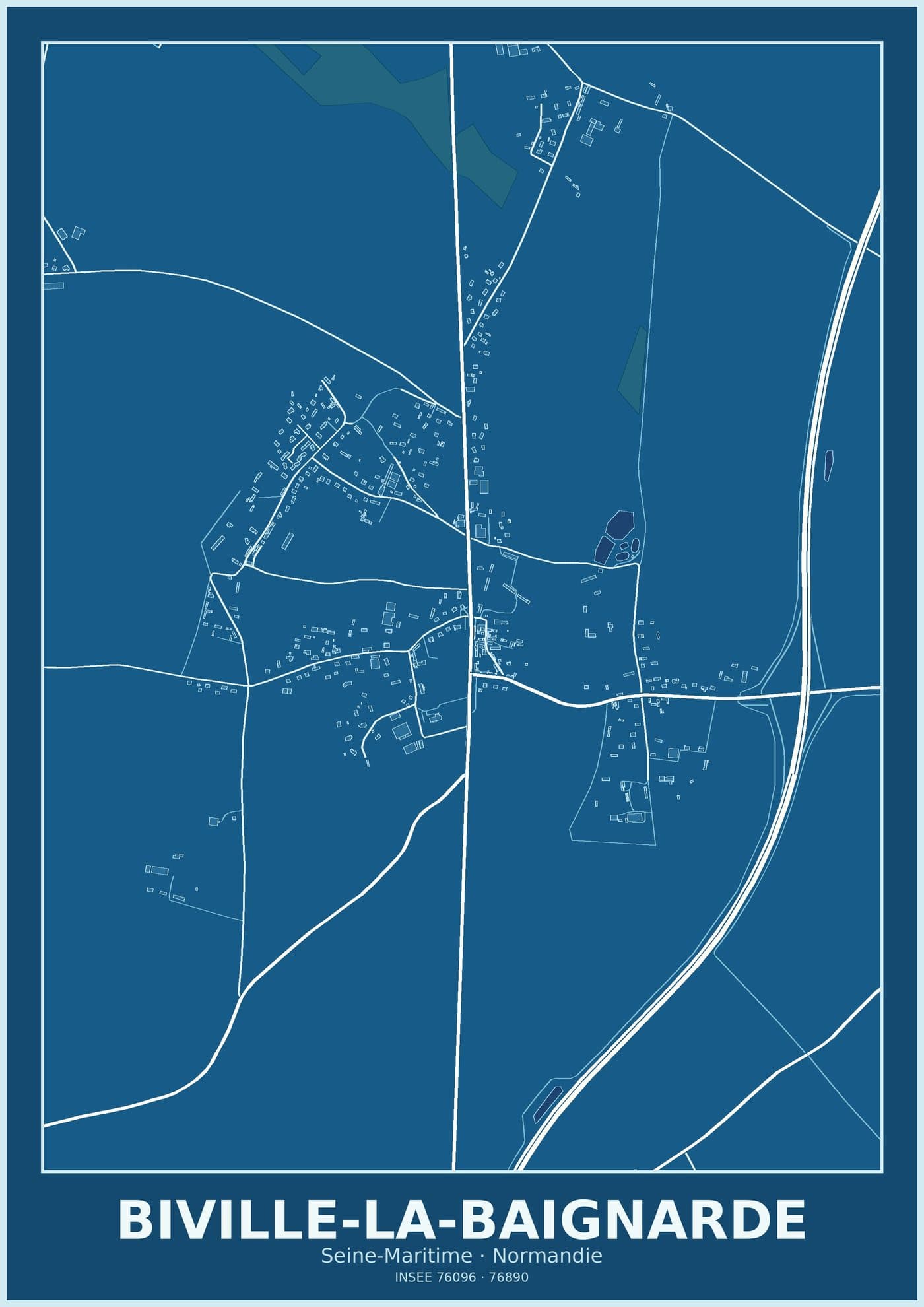 Plan de Biville-la-Baignarde