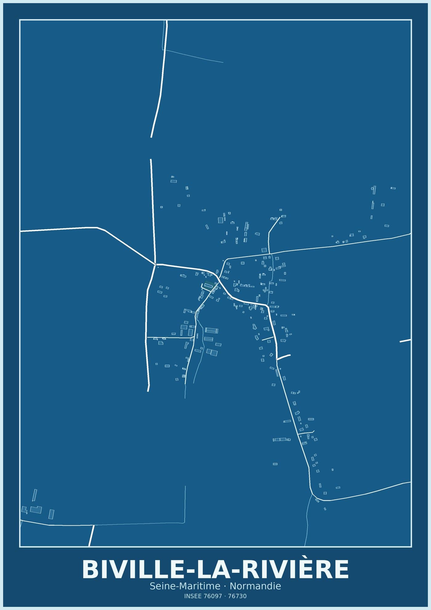 Plan de Biville-la-Rivière