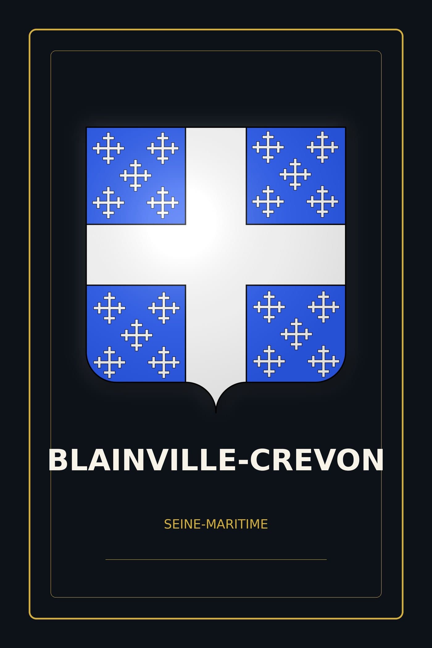 Blason de Blainville-Crevon