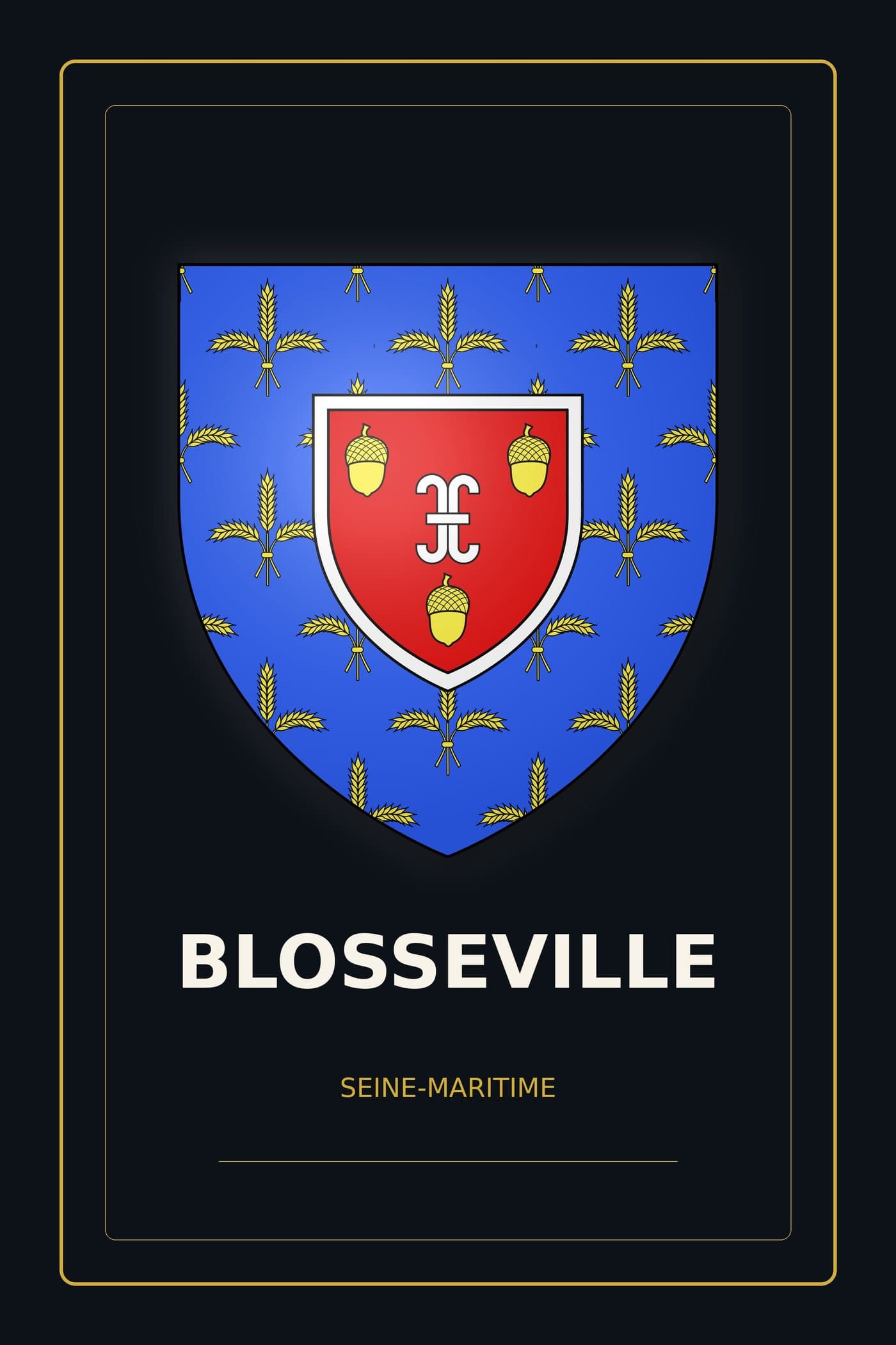 Blason de Blosseville
