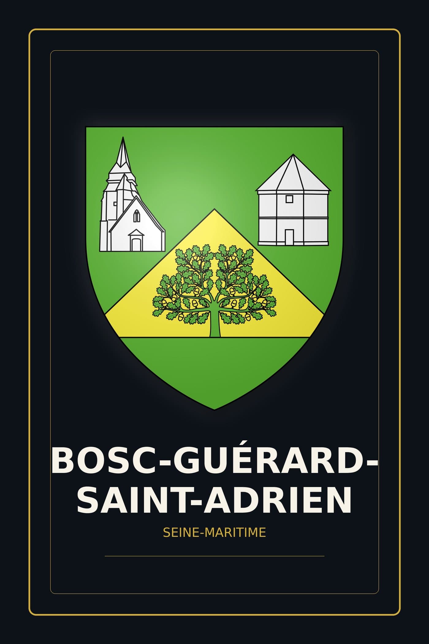 Blason de Bosc-Guérard-Saint-Adrien