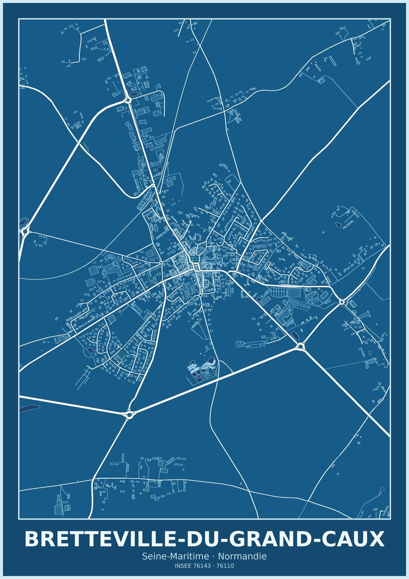 Plan de Bretteville-du-Grand-Caux