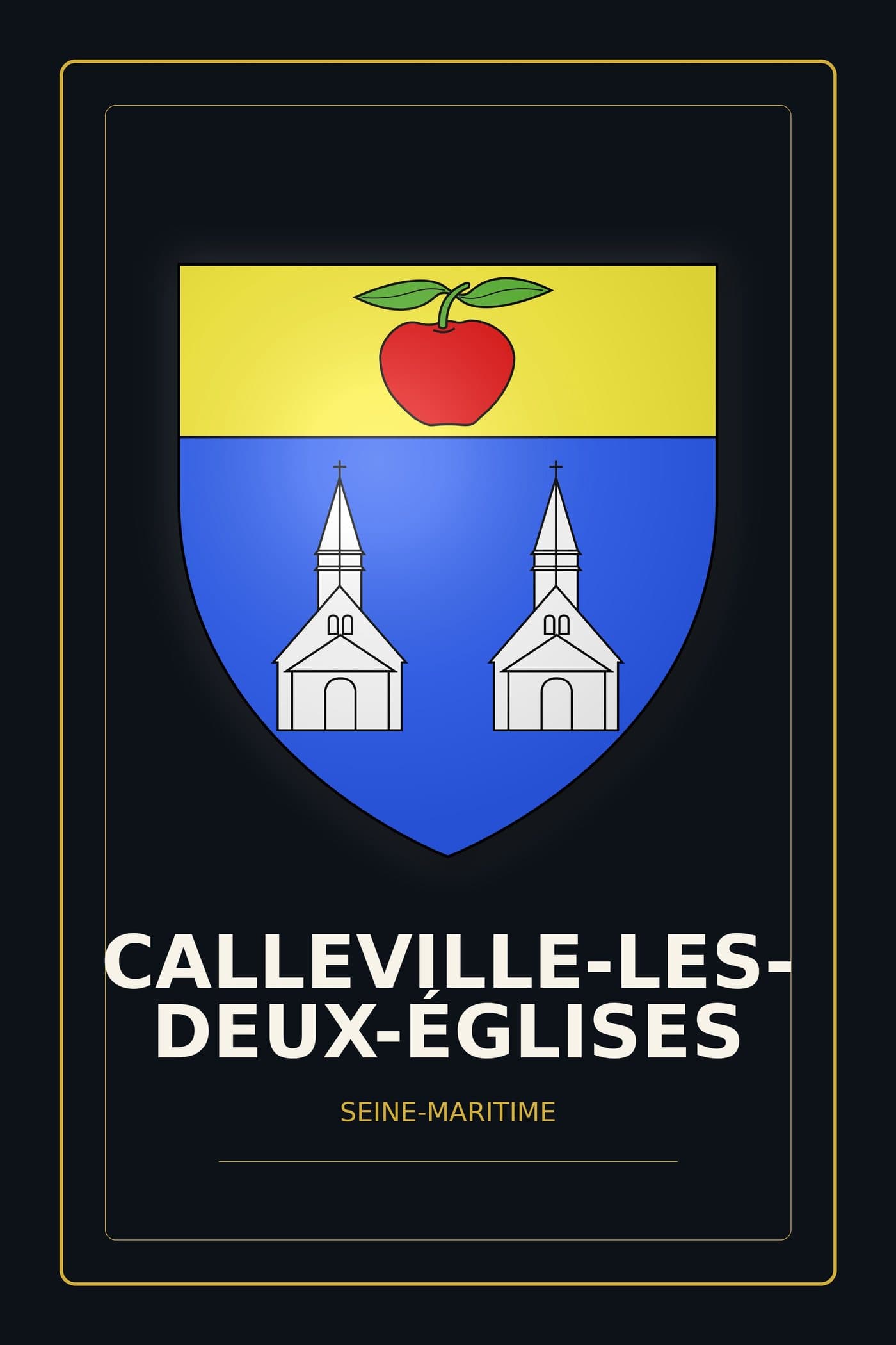Blason de Calleville-les-Deux-Églises