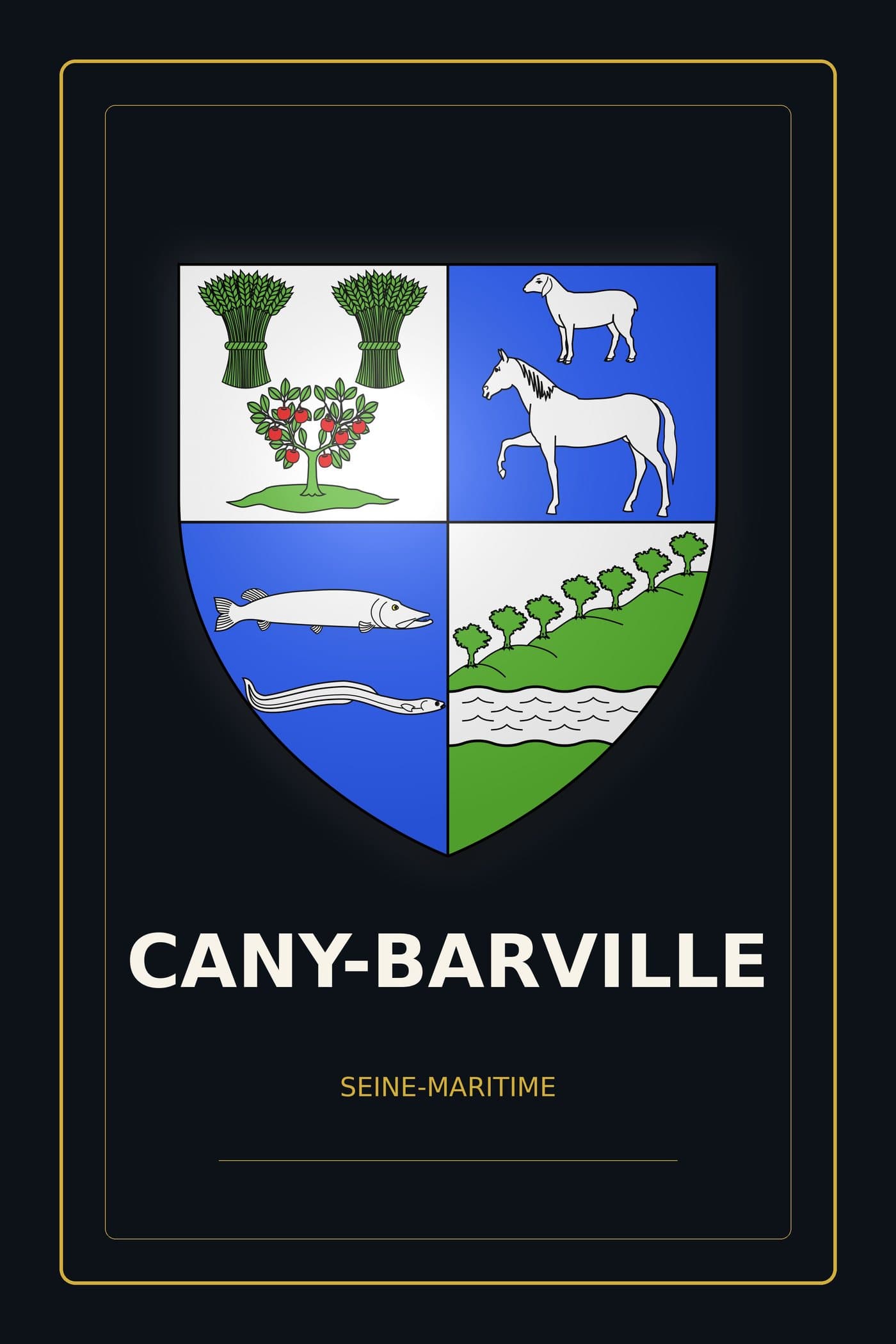 Blason de Cany-Barville