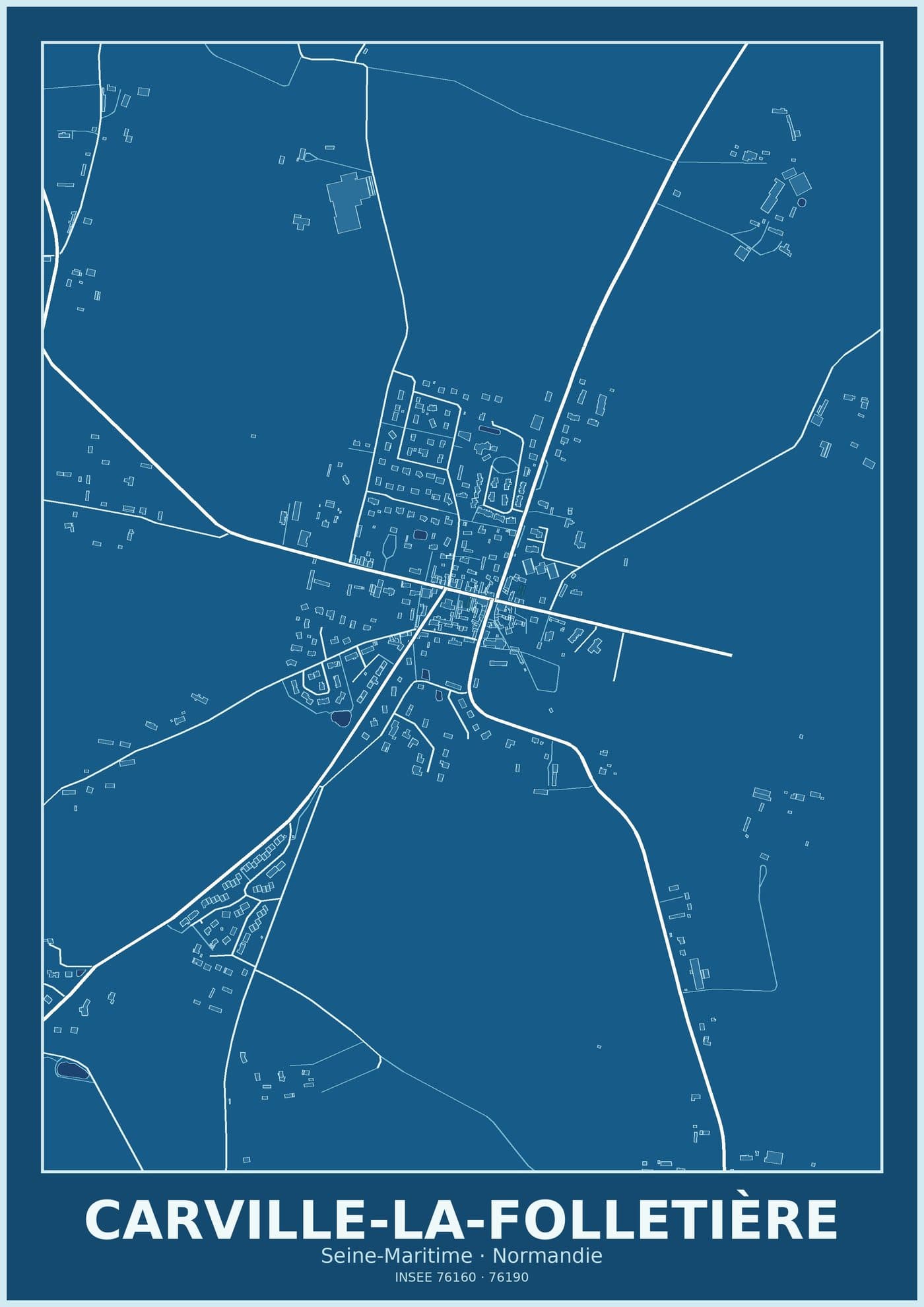 Plan de Carville-la-Folletière
