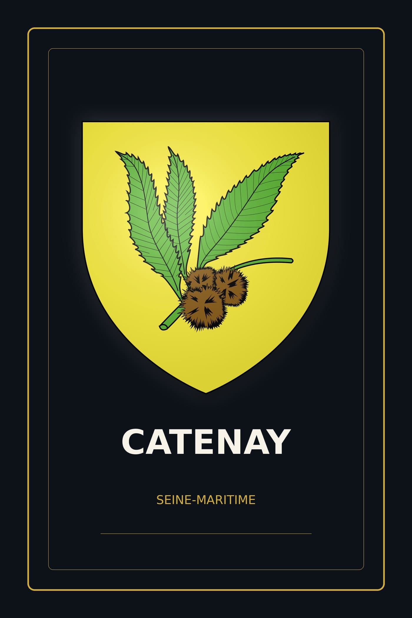 Blason de Catenay