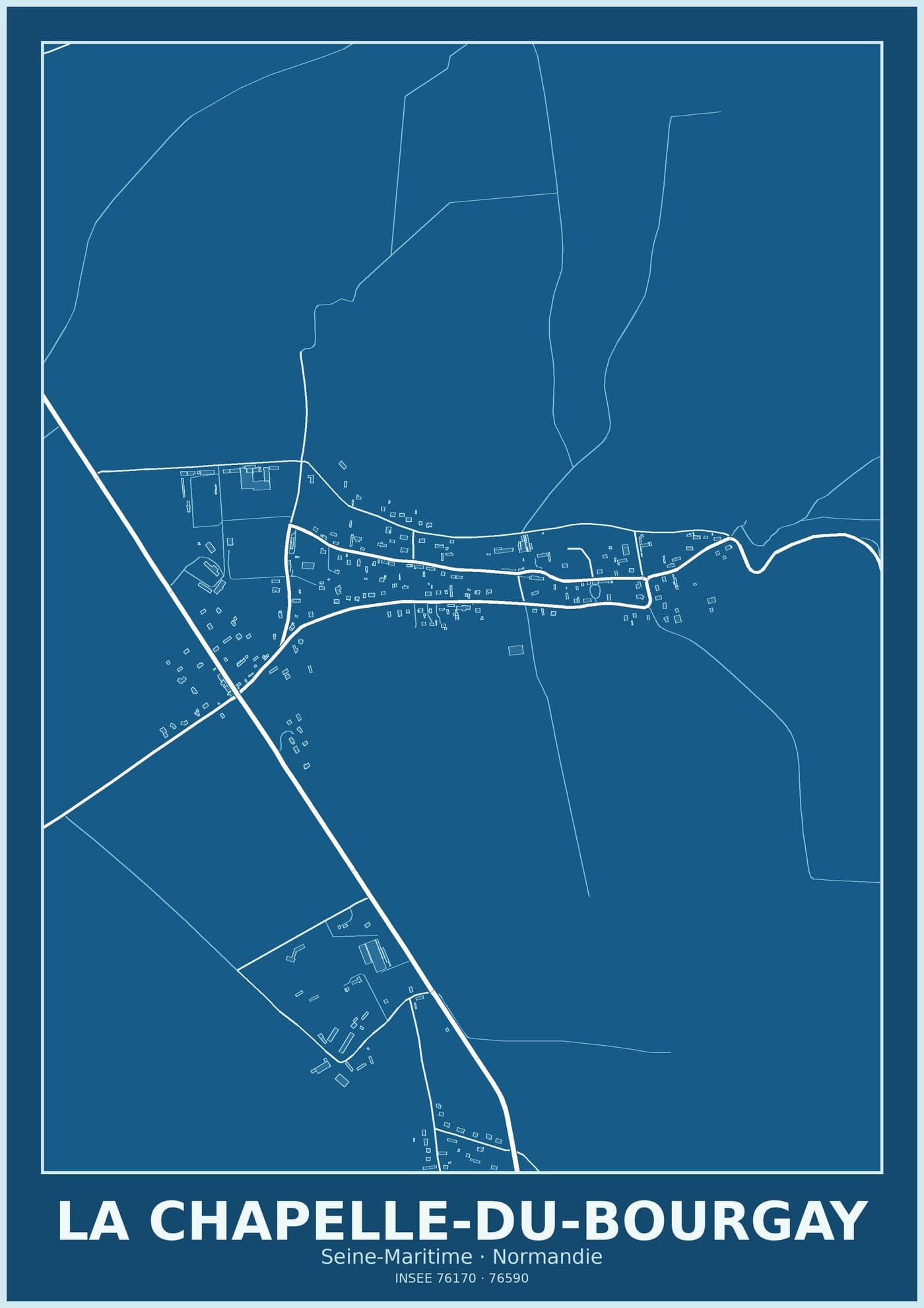 Plan de La Chapelle-du-Bourgay