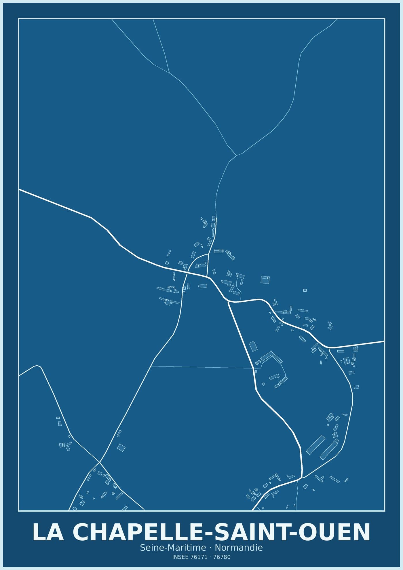 Plan de La Chapelle-Saint-Ouen
