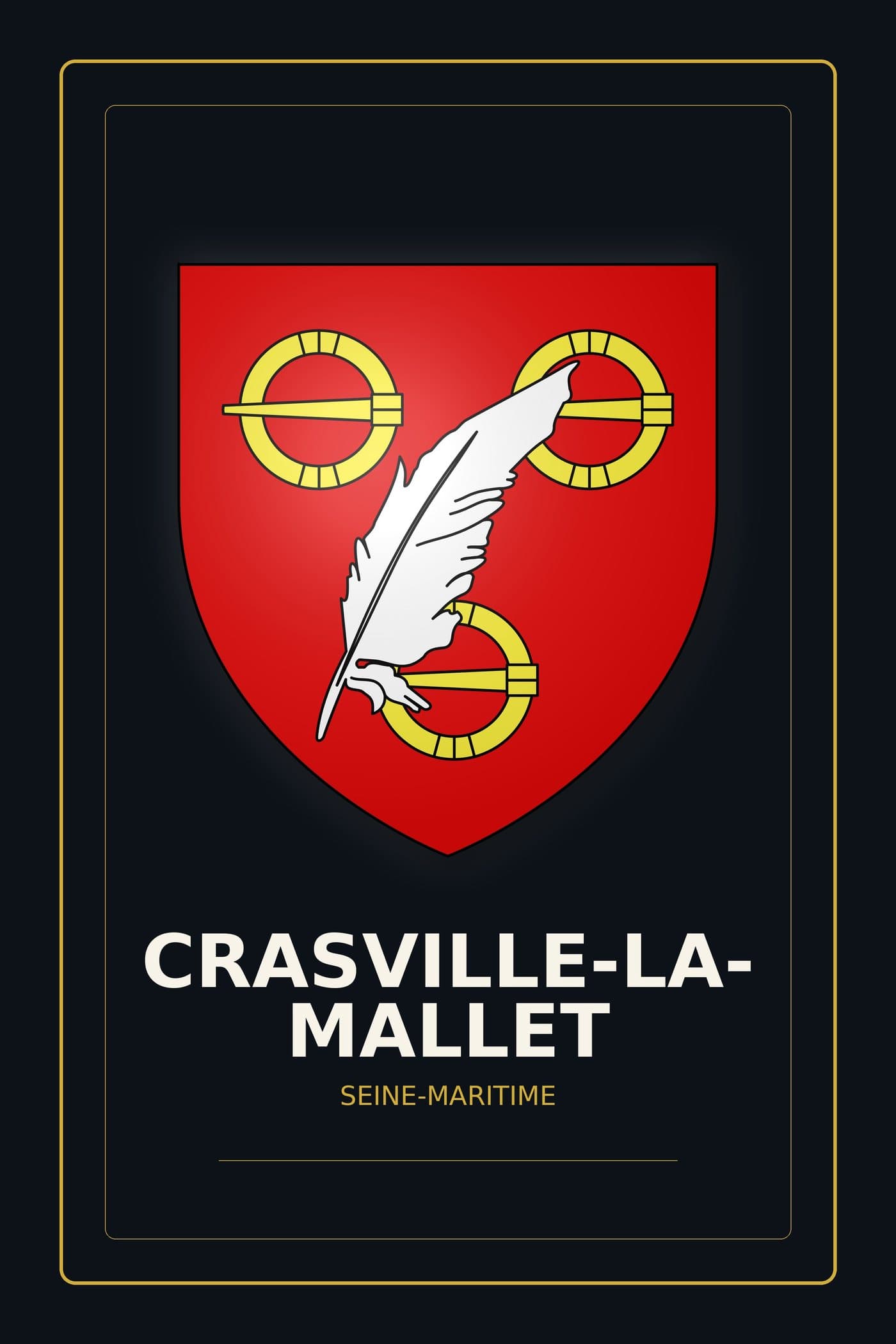Blason de Crasville-la-Mallet