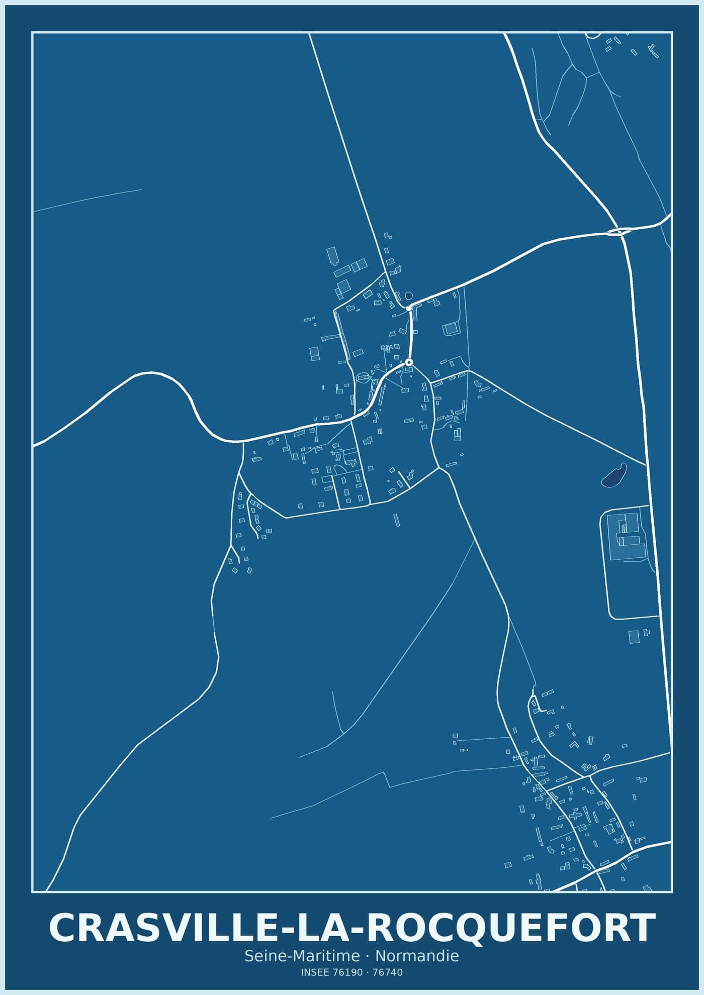 Plan de Crasville-la-Rocquefort