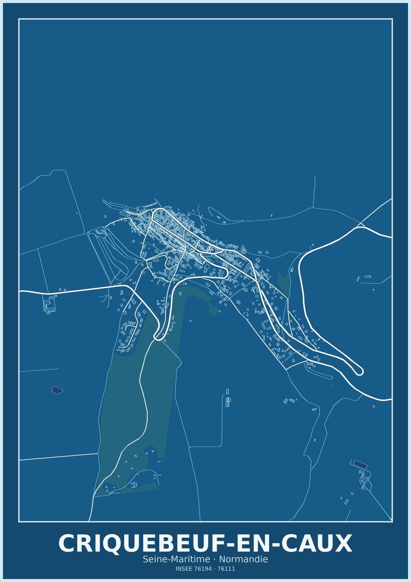 Plan de Criquebeuf-en-Caux