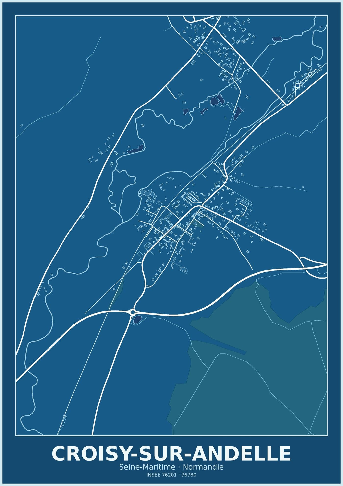 Plan de Croisy-sur-Andelle