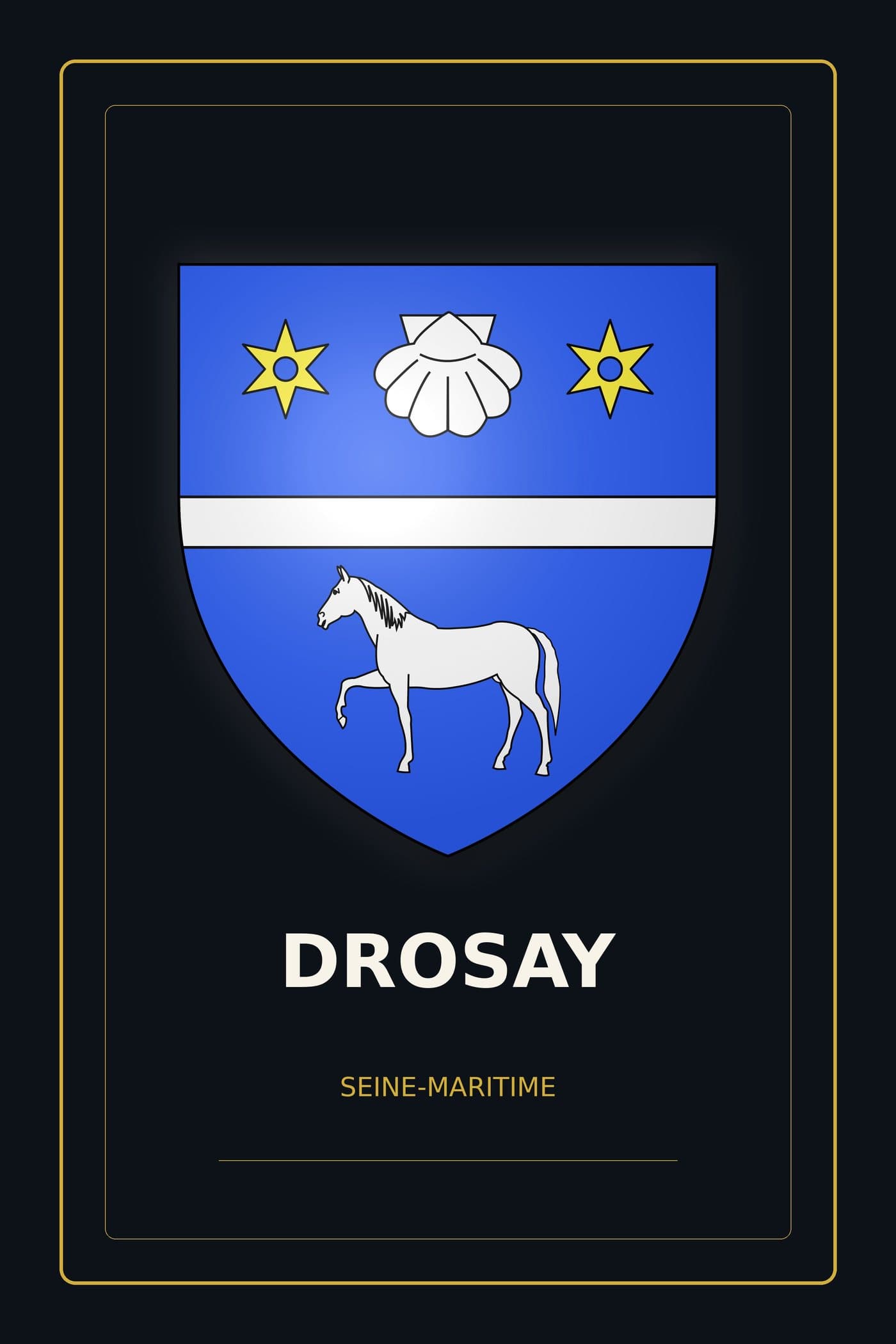 Blason de Drosay