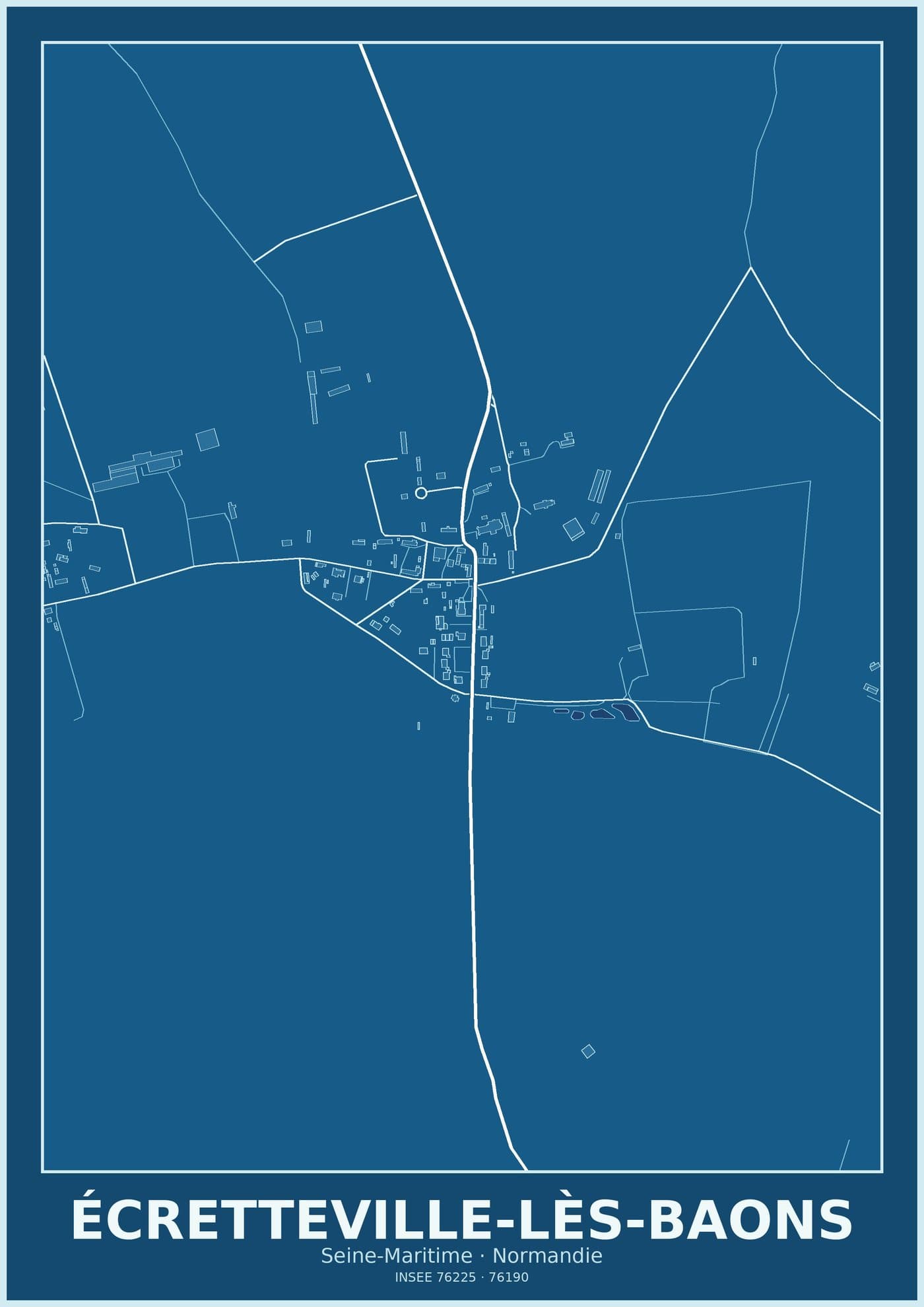 Plan d'Écretteville-lès-Baons