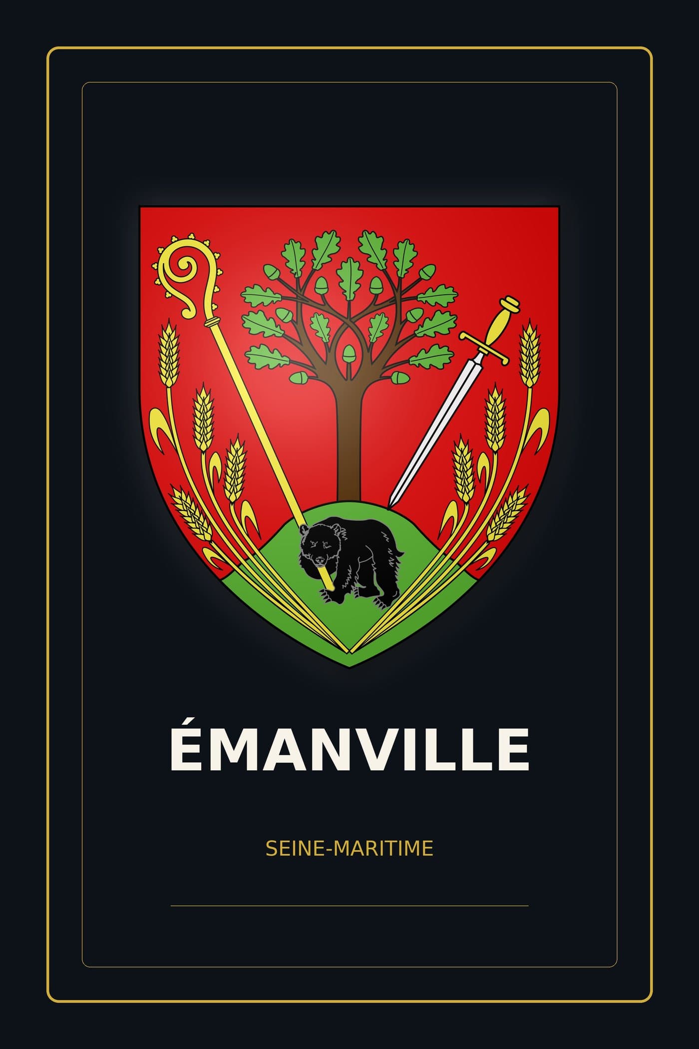 Blason d'Émanville